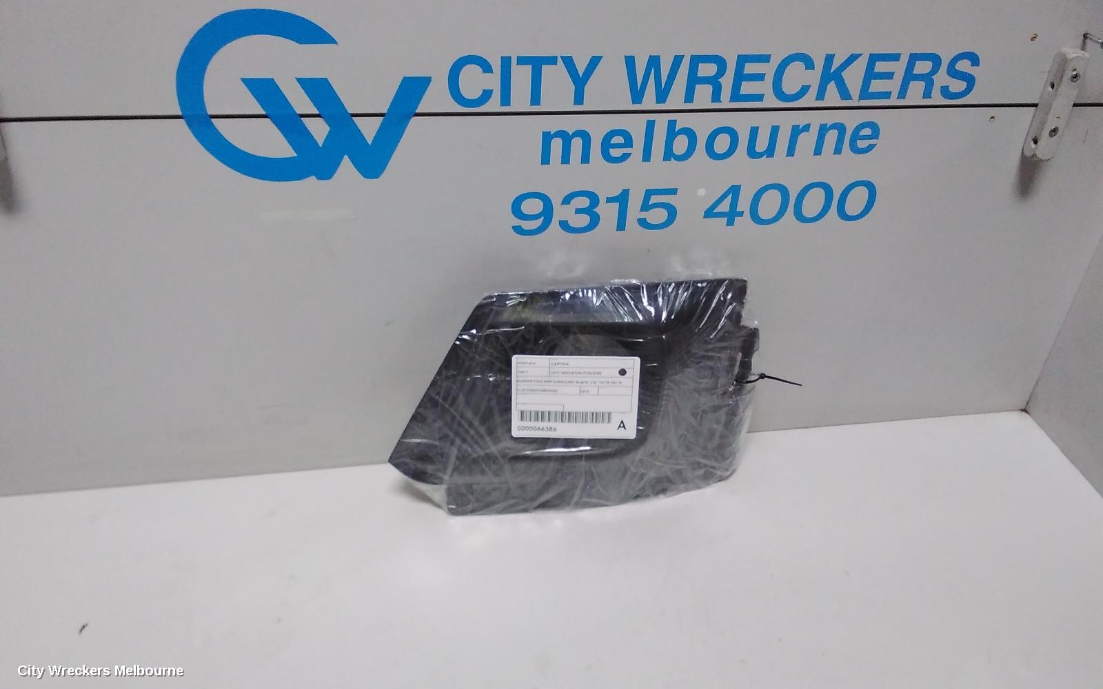 HOLDEN CAPTIVA LEFT INDICATOR/FOG/SIDE, BUMPER FOGLAMP SURROUND-BLACK, CG, 10/2015 - 06/2018