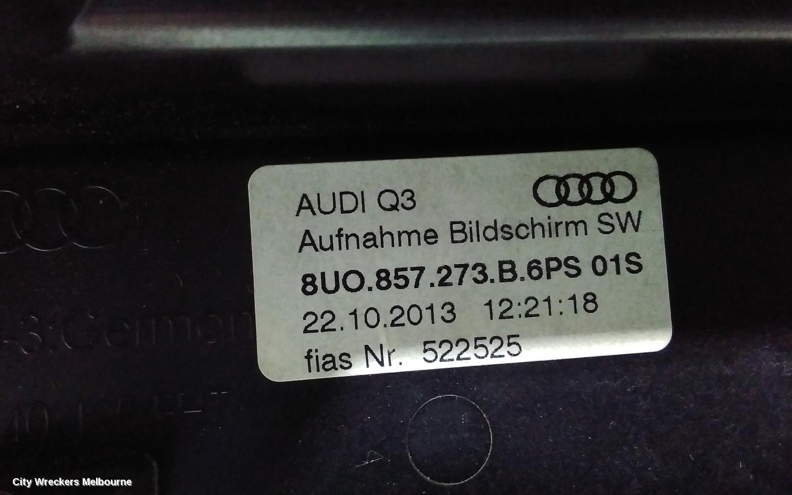 AUDI Q3 RADIO/CD/DVD/SAT/TV, NAVIGATION, 8U, 03/2012 - 12/2018