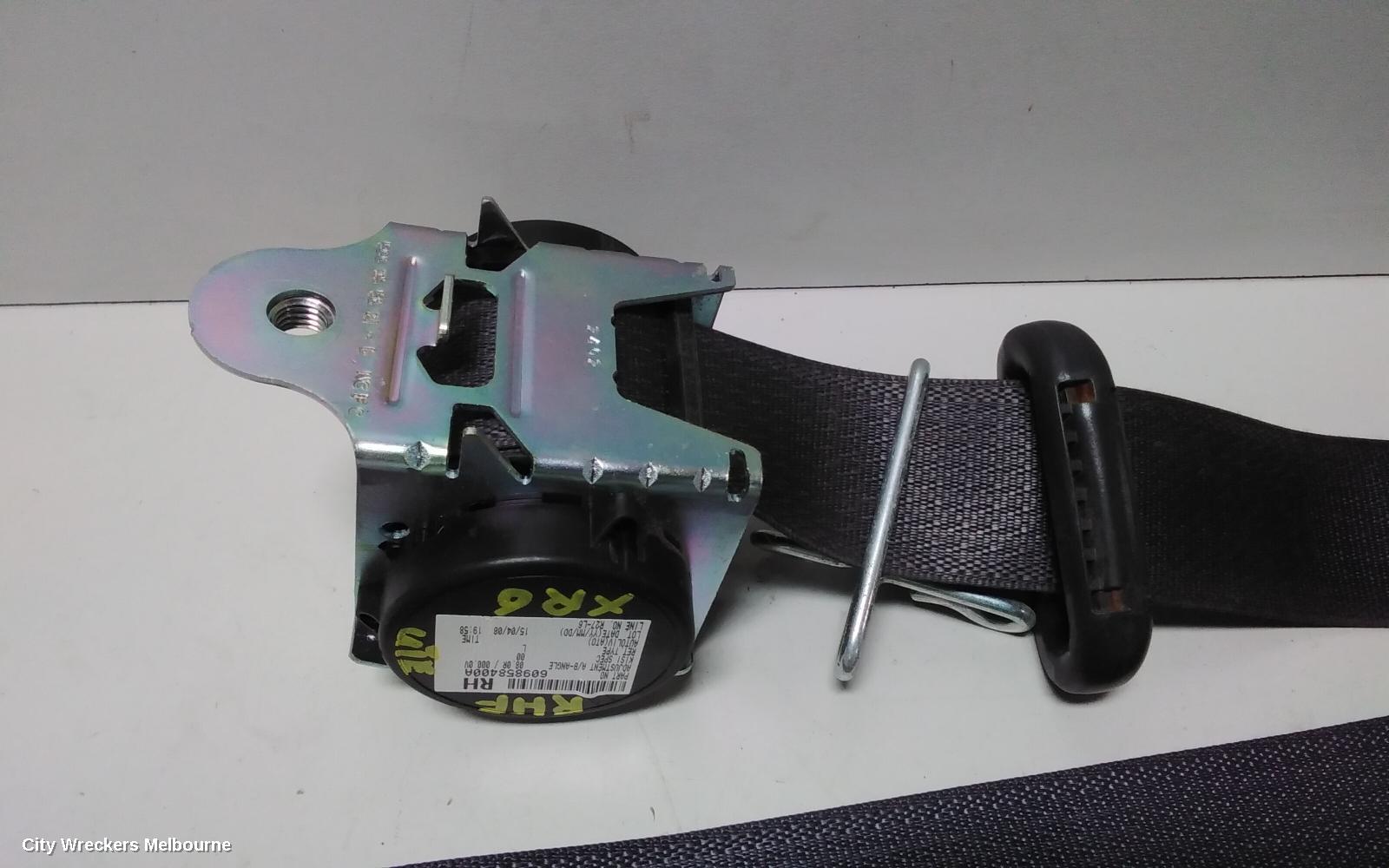 FORD FALCON SEATBELT/STALK, FG-FGX, RH FRONT, SEAT BELT ONLY, SEDAN/UTE, W/ BUCKET SEAT, 05/2008 - 12/2016