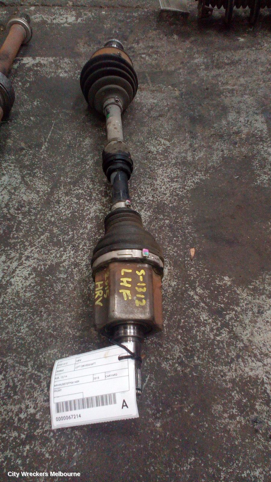 HONDA HRV LEFT DRIVESHAFT, RU, 12/2014 - 10/2021