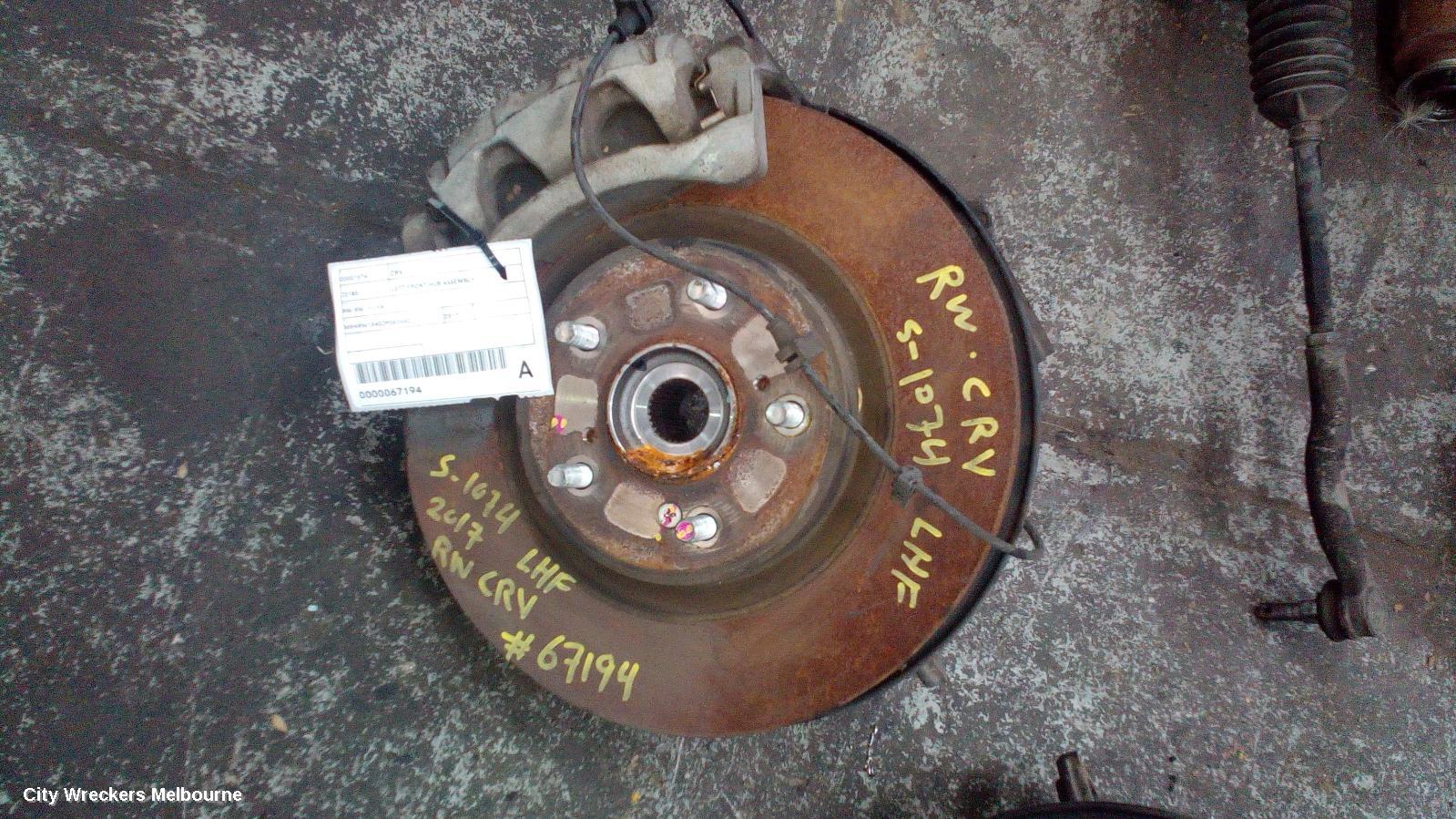 HONDA CRV LEFT FRONT HUB ASSEMBLY, RW, 05/2017 - 08/2023