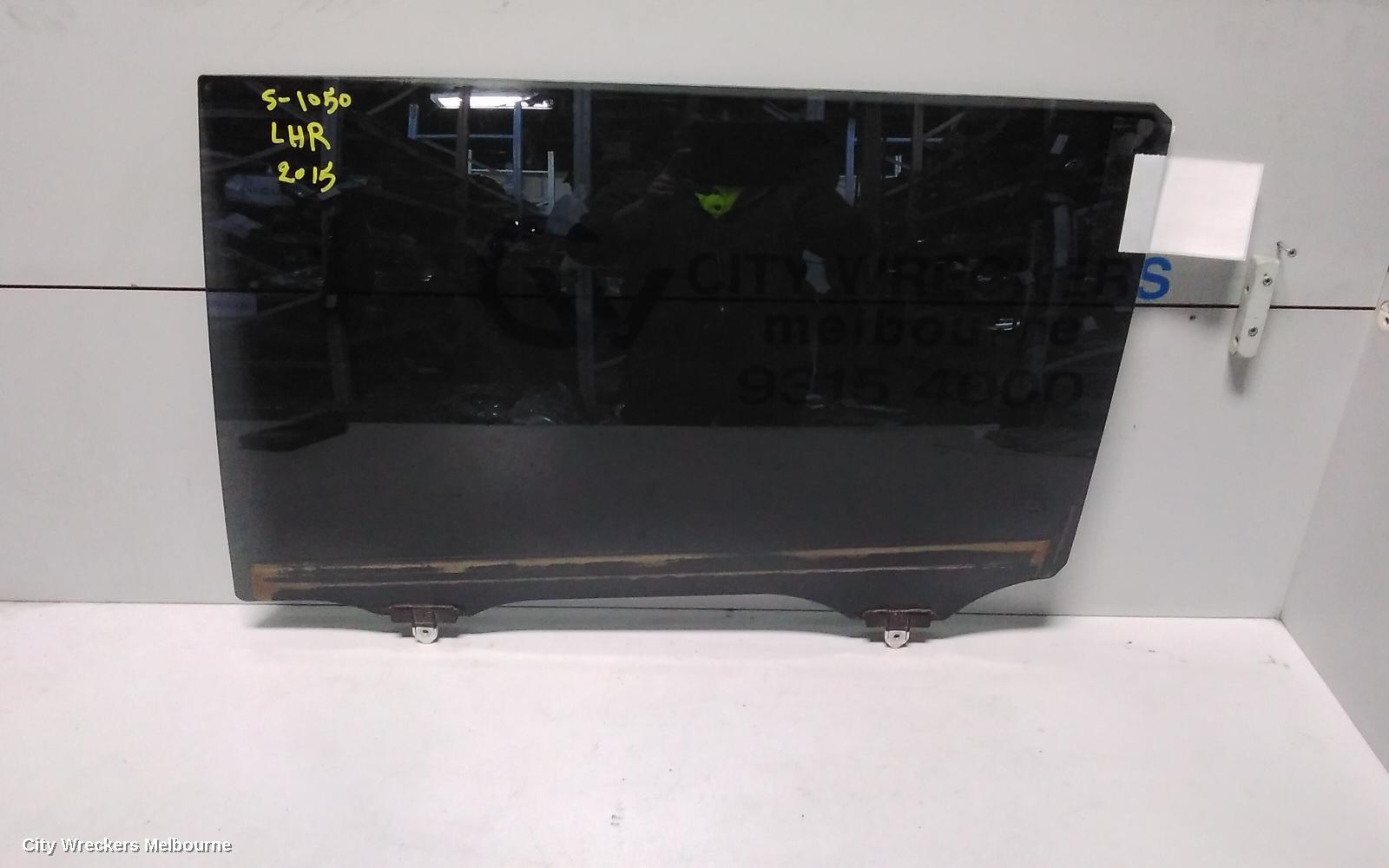 TOYOTA KLUGER LEFT REAR DOOR WINDOW, GSU50/GSU55, 03/2014 - 02/2021