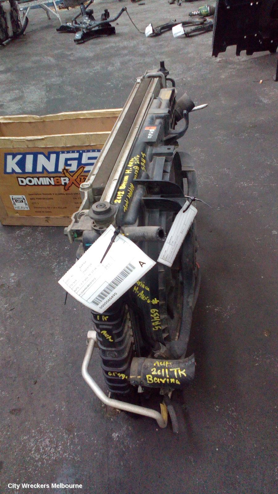 HOLDEN BARINA FAN, SINGLE FAN, TK, 07/2008 - 12/2012