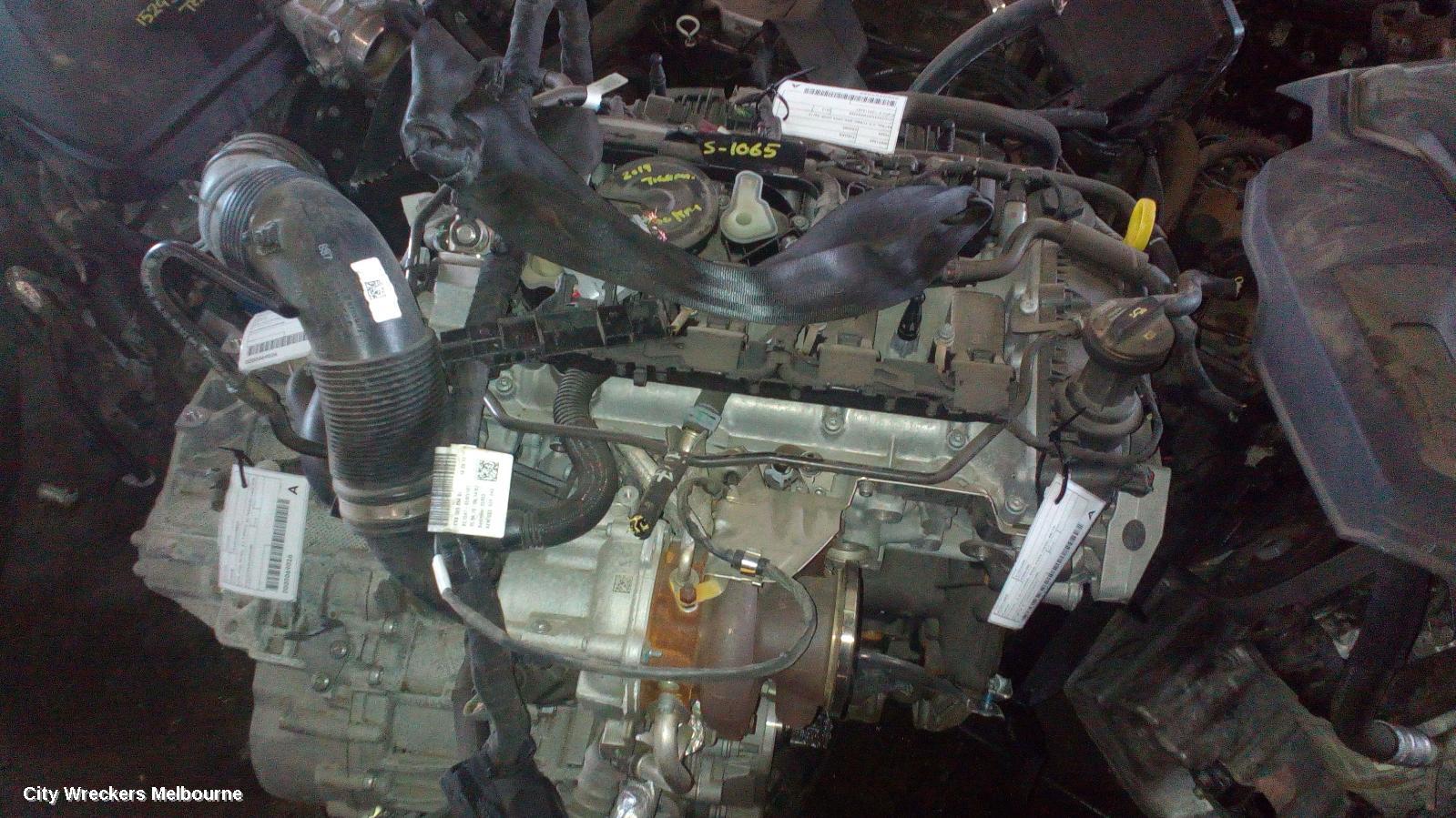 VOLKSWAGEN TIGUAN ENGINE, PETROL, 2.0, TURBO, CZPA CODE, 5NA, 06/2016 ONWARDS