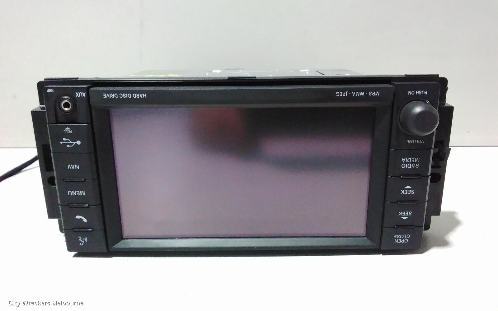 JEEP PATRIOT RADIO/CD/DVD/SAT/TV, DISPLAY/HEAD UNIT, MEDIA CENTRE 731N, SAT NAV TYPE, MK, 08/2007 - 12/2014