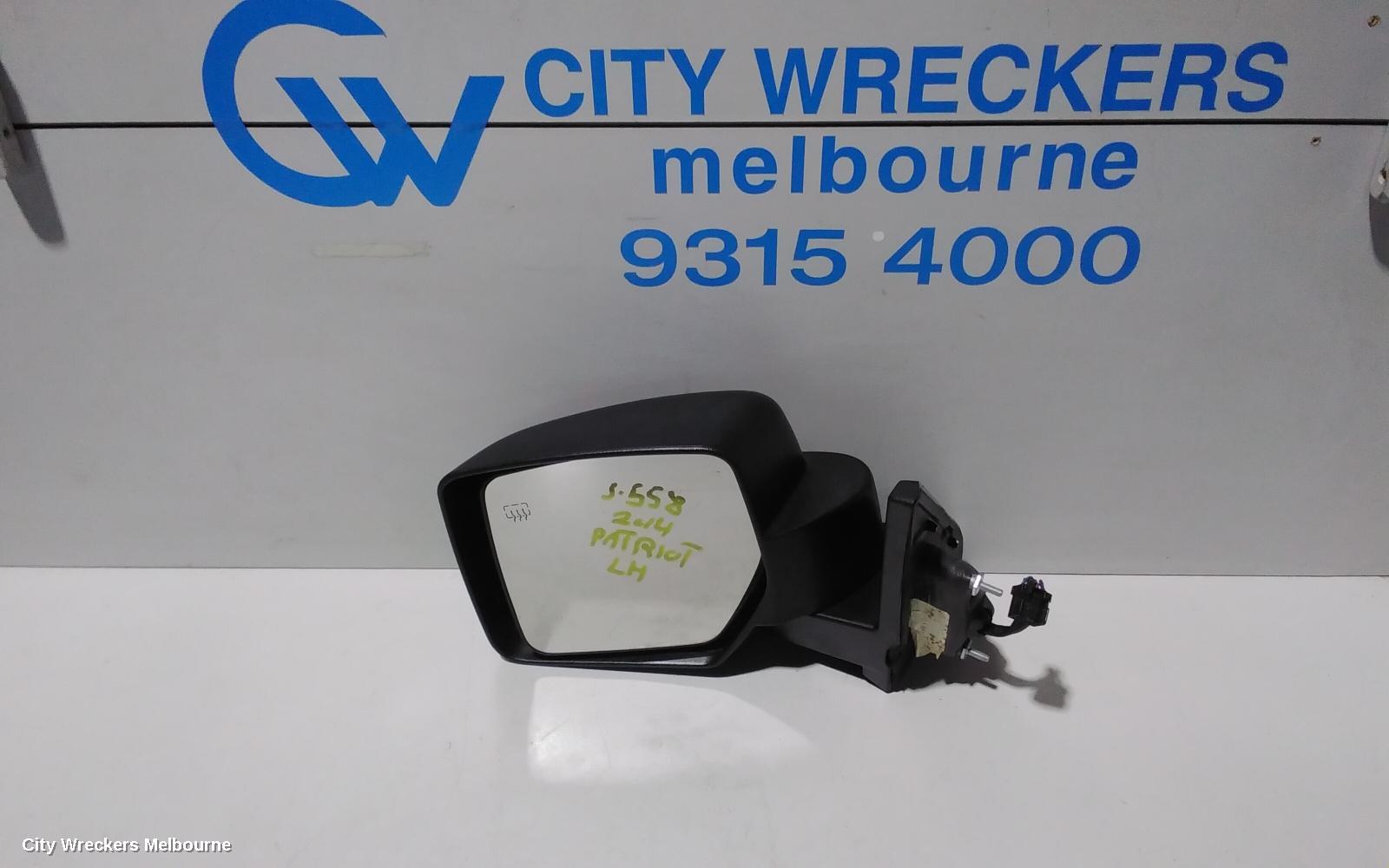 JEEP PATRIOT LEFT DOOR MIRROR, MK, 08/2007 - 12/2016