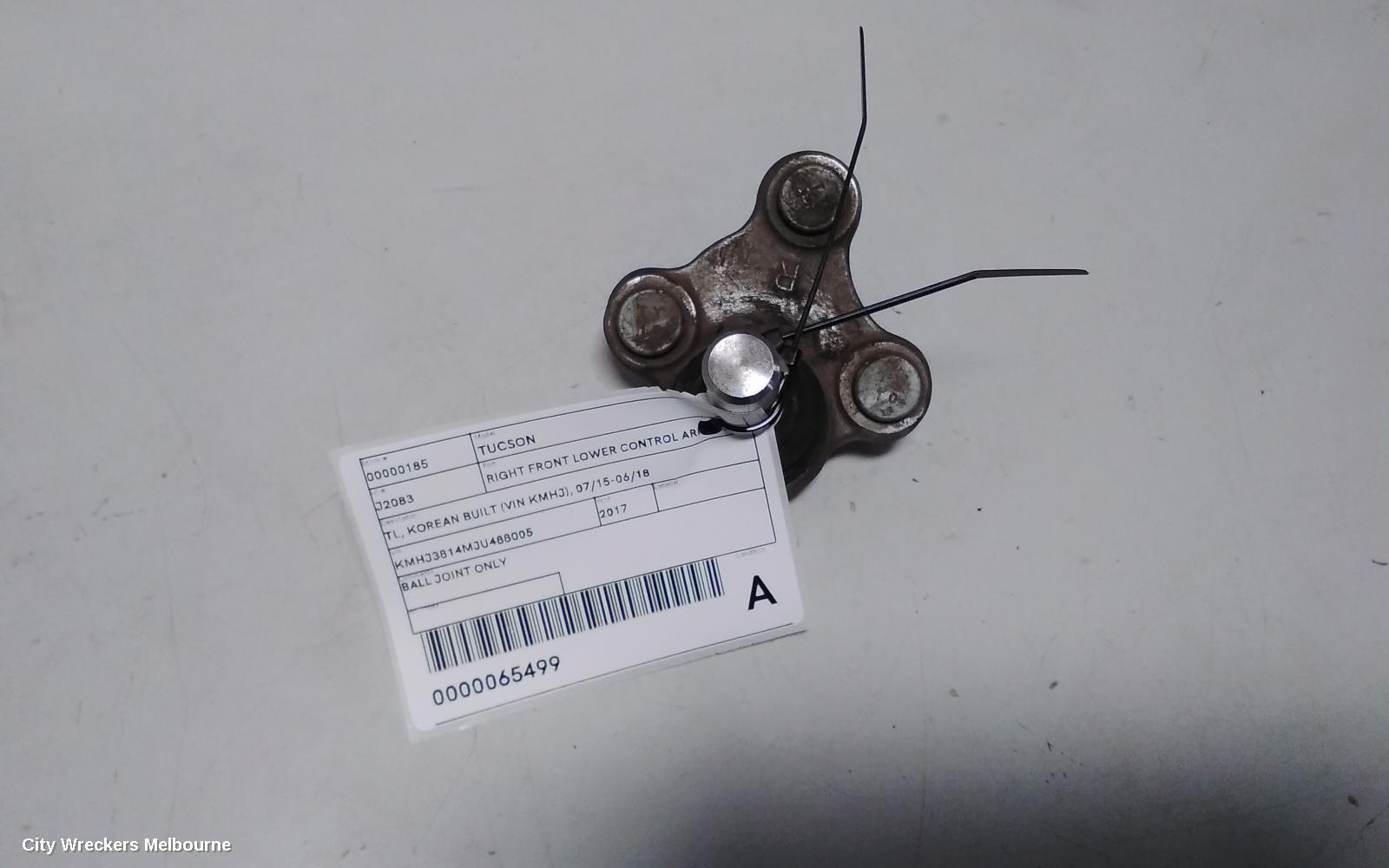 HYUNDAI TUCSON RIGHT FRONT LOWER CONTROL ARM, TL, KOREAN BUILT (VIN KMHJ), 07/2015 - 06/2018