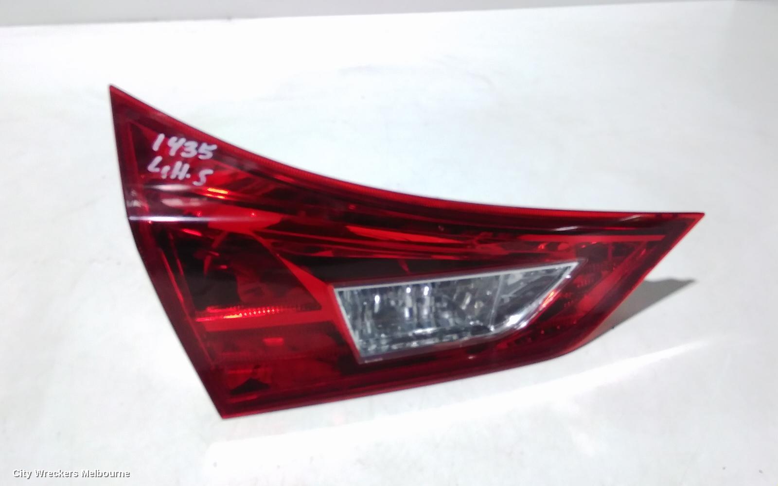 TOYOTA COROLLA REAR GARNISH, TAILGATE LAMP (LH SIDE), ZRE182R, HATCH, 10/2012 - 03/2015