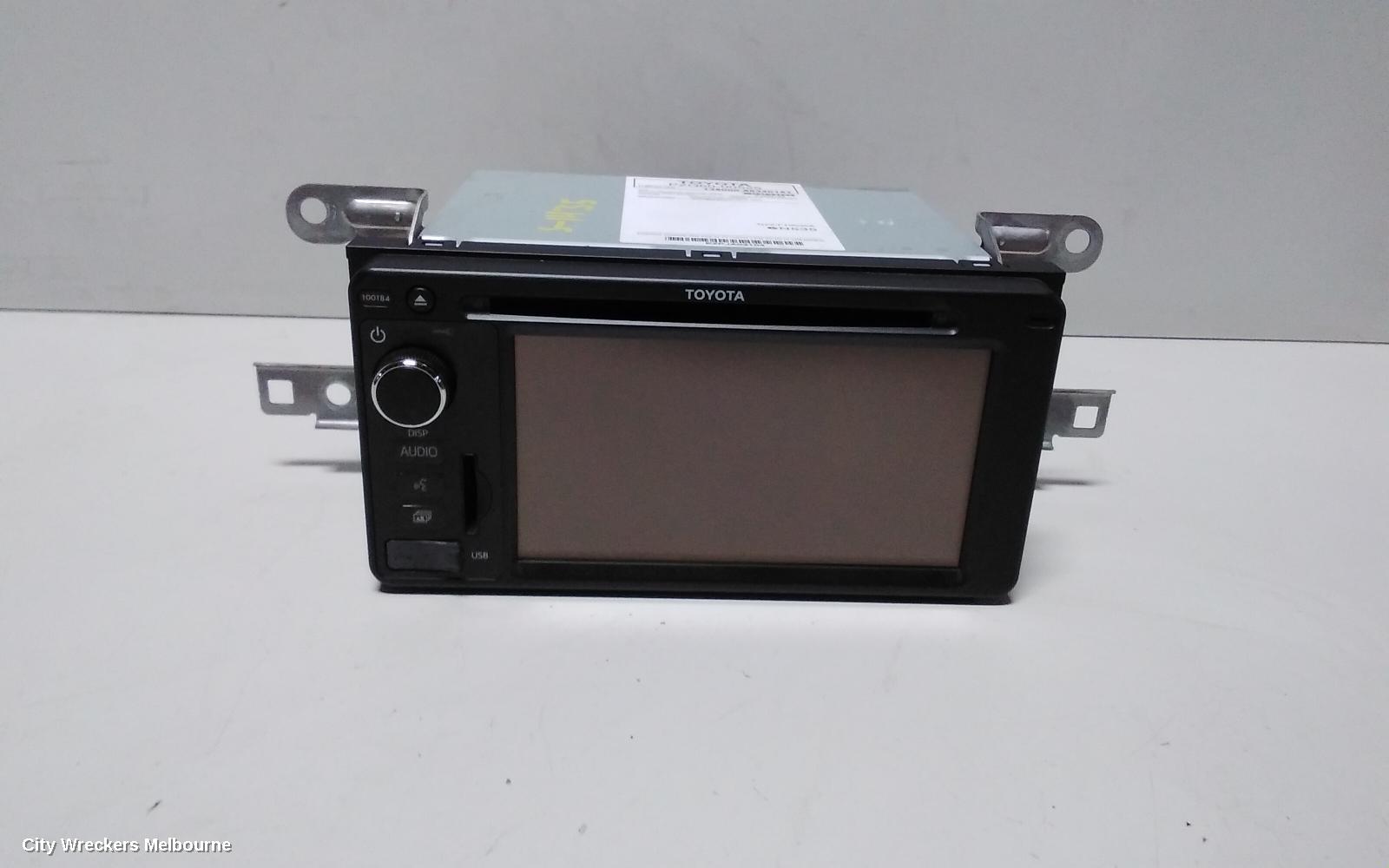 TOYOTA COROLLA RADIO/CD/DVD/SAT/TV, SINGLE DISC W/ USB & BLUETOOTH, ZRE152/20153R, 03/2007 - 10/2013