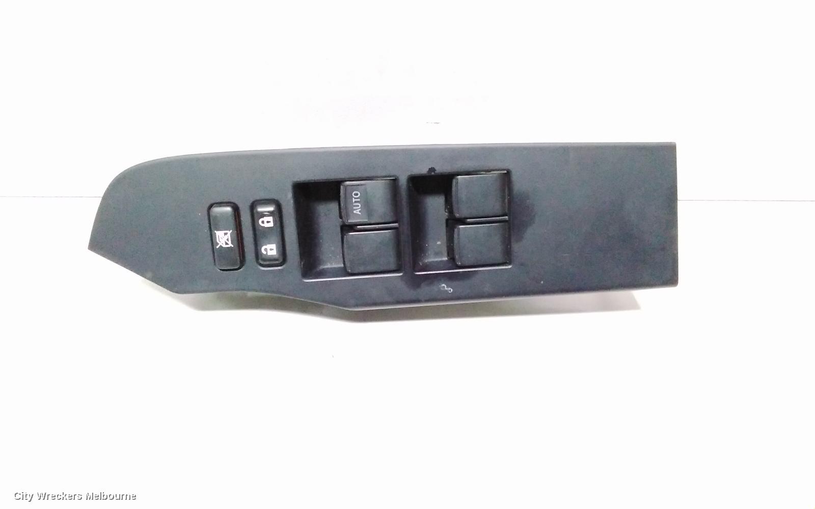 TOYOTA COROLLA PWR DR WIND SWITCH, RH FRONT (MASTER SWITCH), ZRE182R, HATCH, STANDARD, 10/2012 - 03/2015