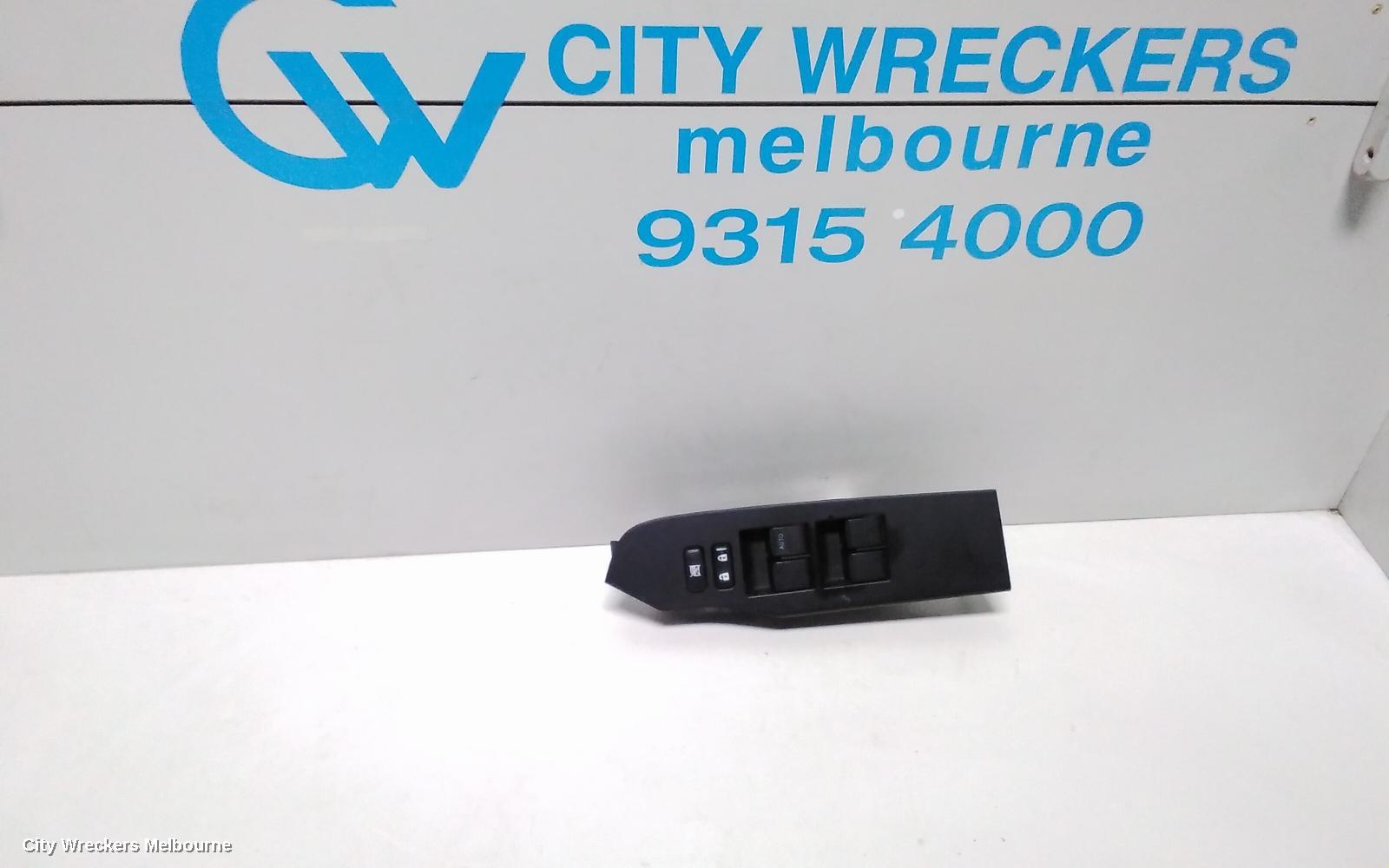 TOYOTA COROLLA PWR DR WIND SWITCH, RH FRONT (MASTER SWITCH), ZRE182R, HATCH, STANDARD, 10/2012 - 03/2015