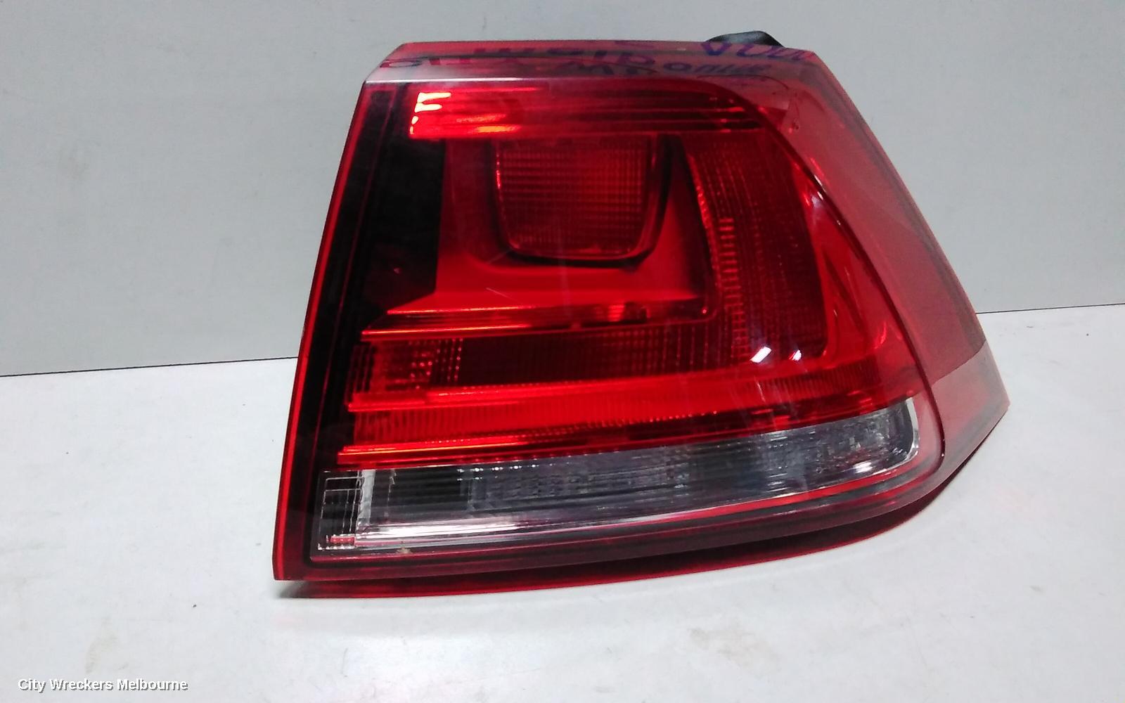 VOLKSWAGEN GOLF RIGHT TAILLIGHT, GEN 7, HATCH, STANDARD, NON LED TYPE, 03/2013 - 03/2017
