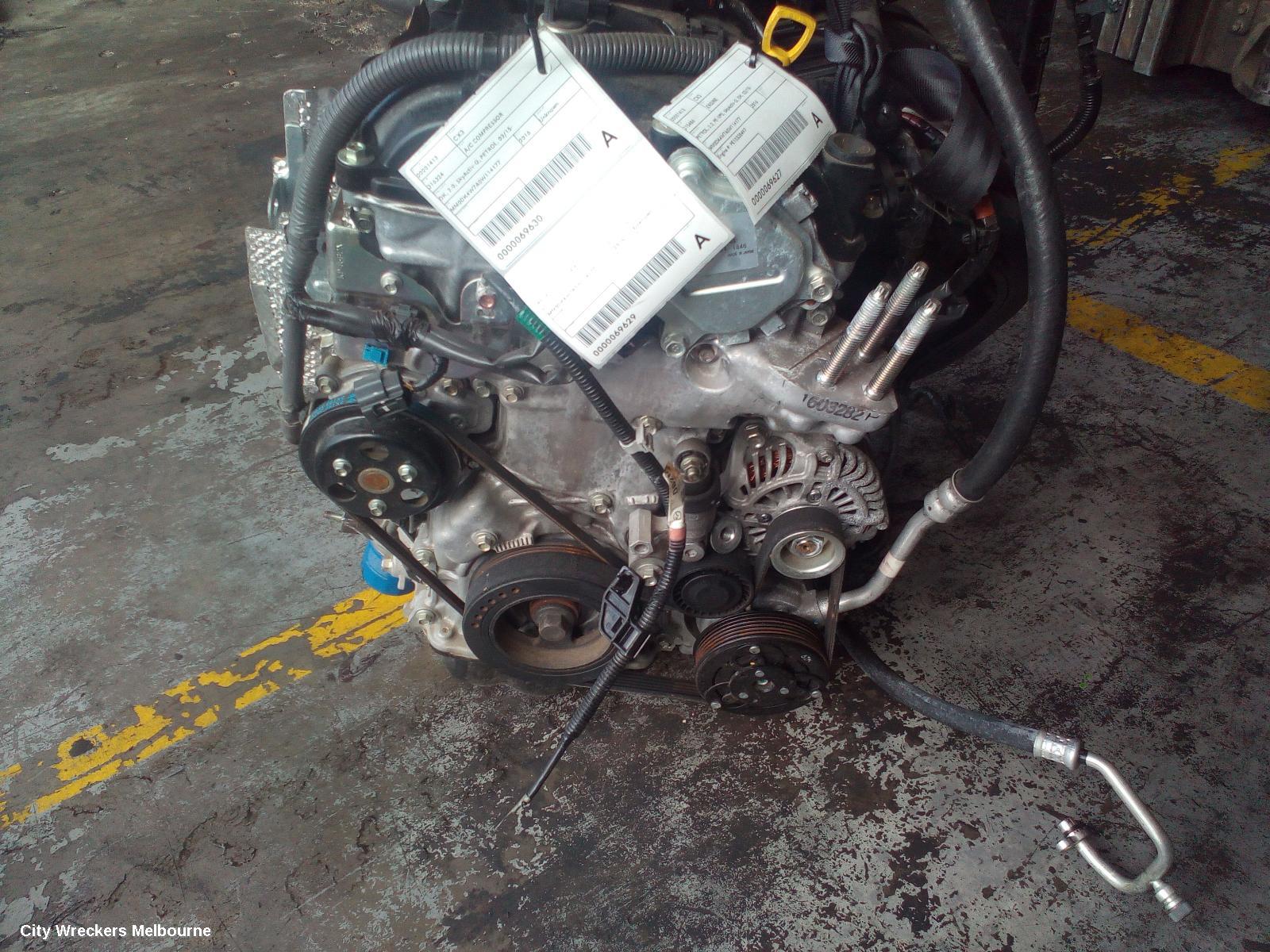 MAZDA CX3 ENGINE, PETROL, 2.0, 109 KW, PE-VPS, SKYACTIV-G, DK, 03/2015 - 07/2018