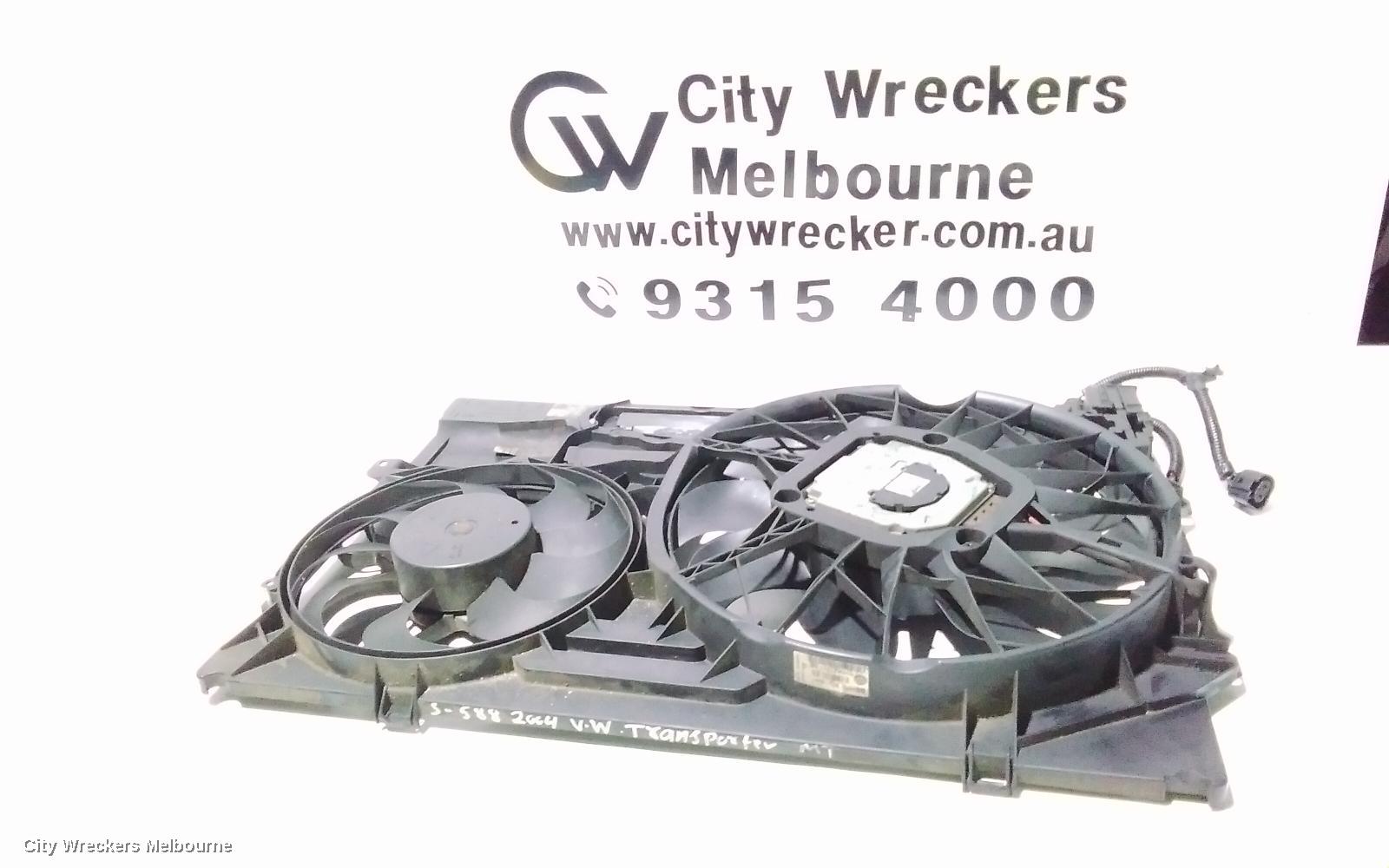 VOLKSWAGEN TRANSPORTER FAN, DUAL FAN ASSY, 2.5, DIESEL, T5, 08/2004 - 02/2010