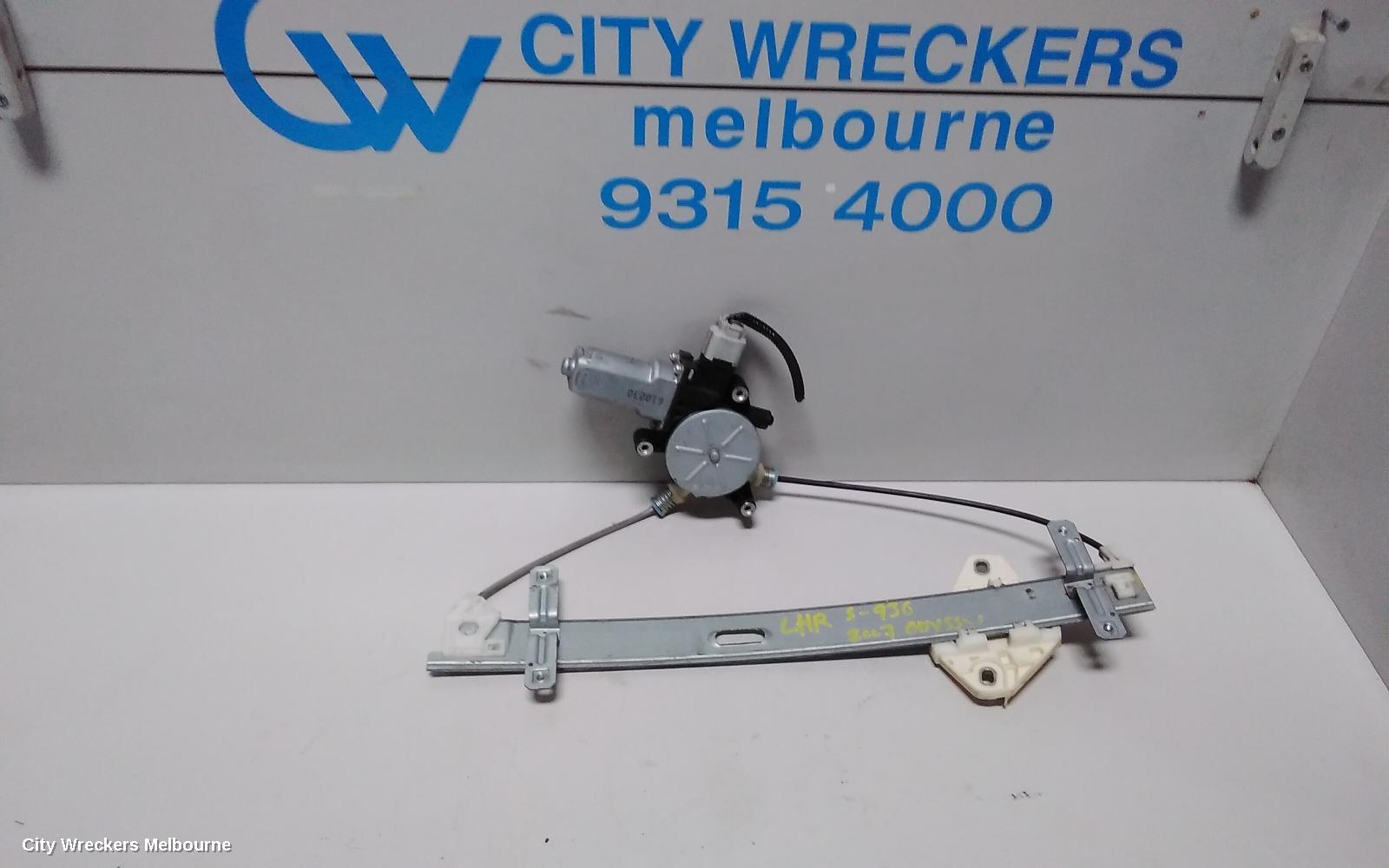 HONDA ODYSSEY LEFT REAR WND REG/MOTOR, RB, POWER, 07/2004 - 03/2009