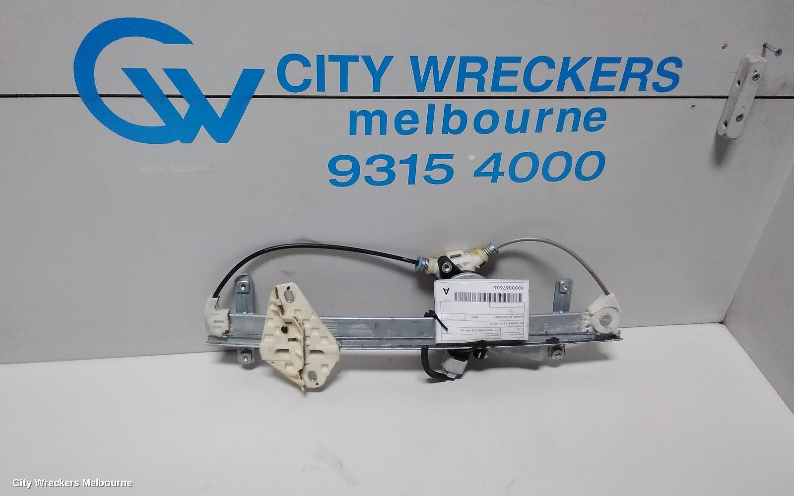 HONDA ODYSSEY LEFT REAR WND REG/MOTOR, RB, POWER, 07/2004 - 03/2009