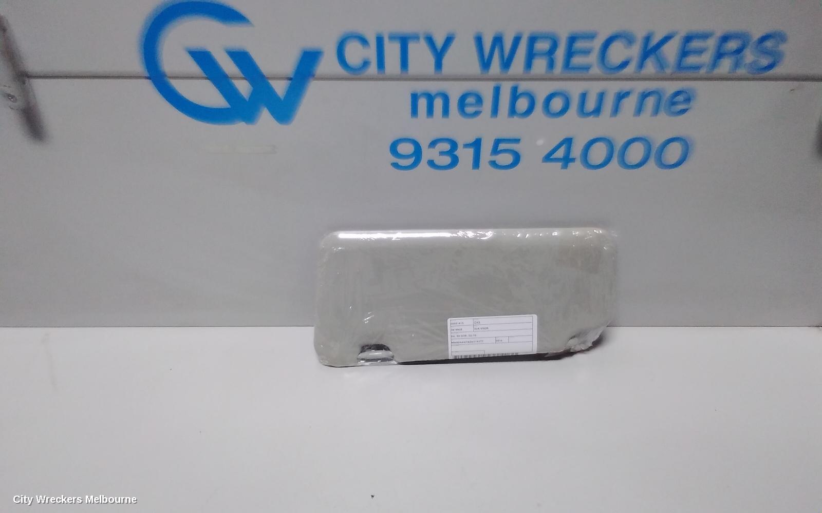 MAZDA CX3 SUNVISOR, DK, RH SIDE, 03/2015 ONWARDS