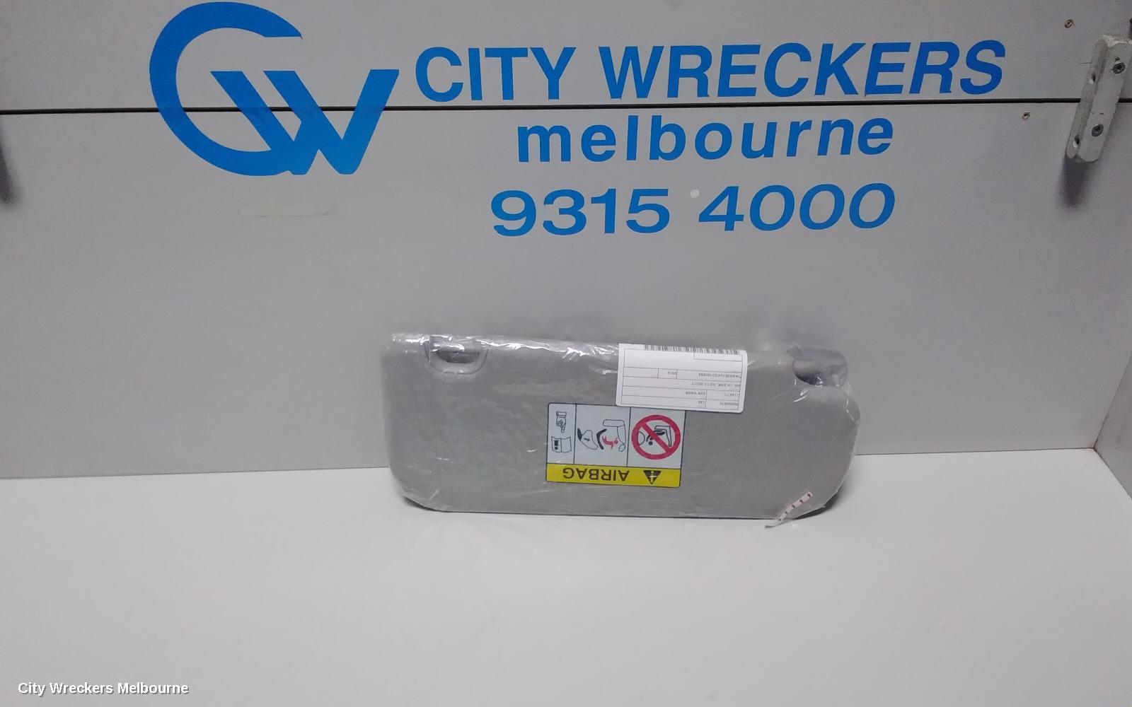 HYUNDAI I30 SUNVISOR, GD, LH SIDE, W/ MIRROR, NON COURTESY LIGHT TYPE, 03/2012 - 02/2017