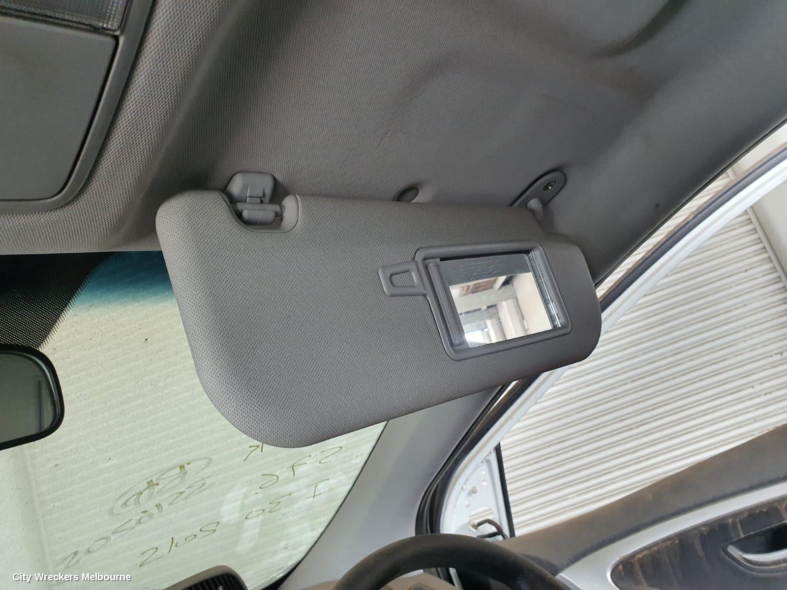 HYUNDAI I30 SUNVISOR, GD, PAIR, W/ MIRROR, NON COURTESY LIGHT TYPE, 03/2012 - 02/2017