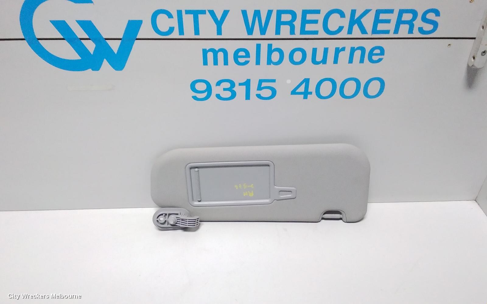HYUNDAI I30 SUNVISOR, GD, PAIR, W/ MIRROR, NON COURTESY LIGHT TYPE, 03/2012 - 02/2017