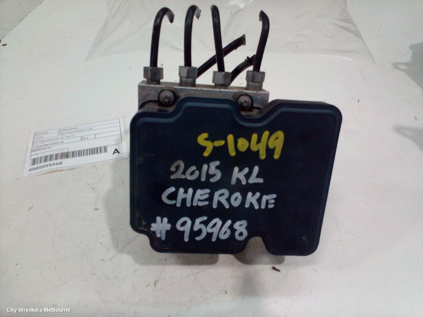 JEEP CHEROKEE ABS PUMP/MODULATOR, P/N P68237001AD, KL, 02/2014 ONWARDS