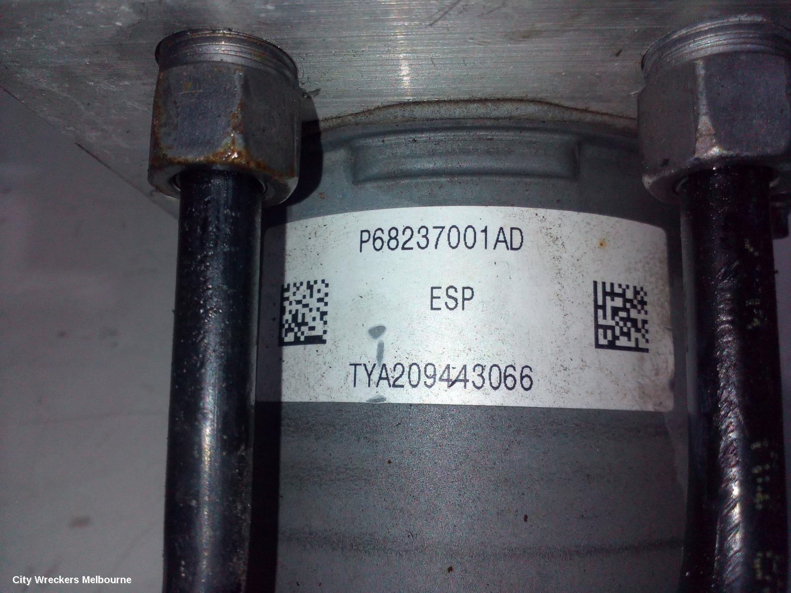 JEEP CHEROKEE ABS PUMP/MODULATOR, P/N P68237001AD, KL, 02/2014 ONWARDS