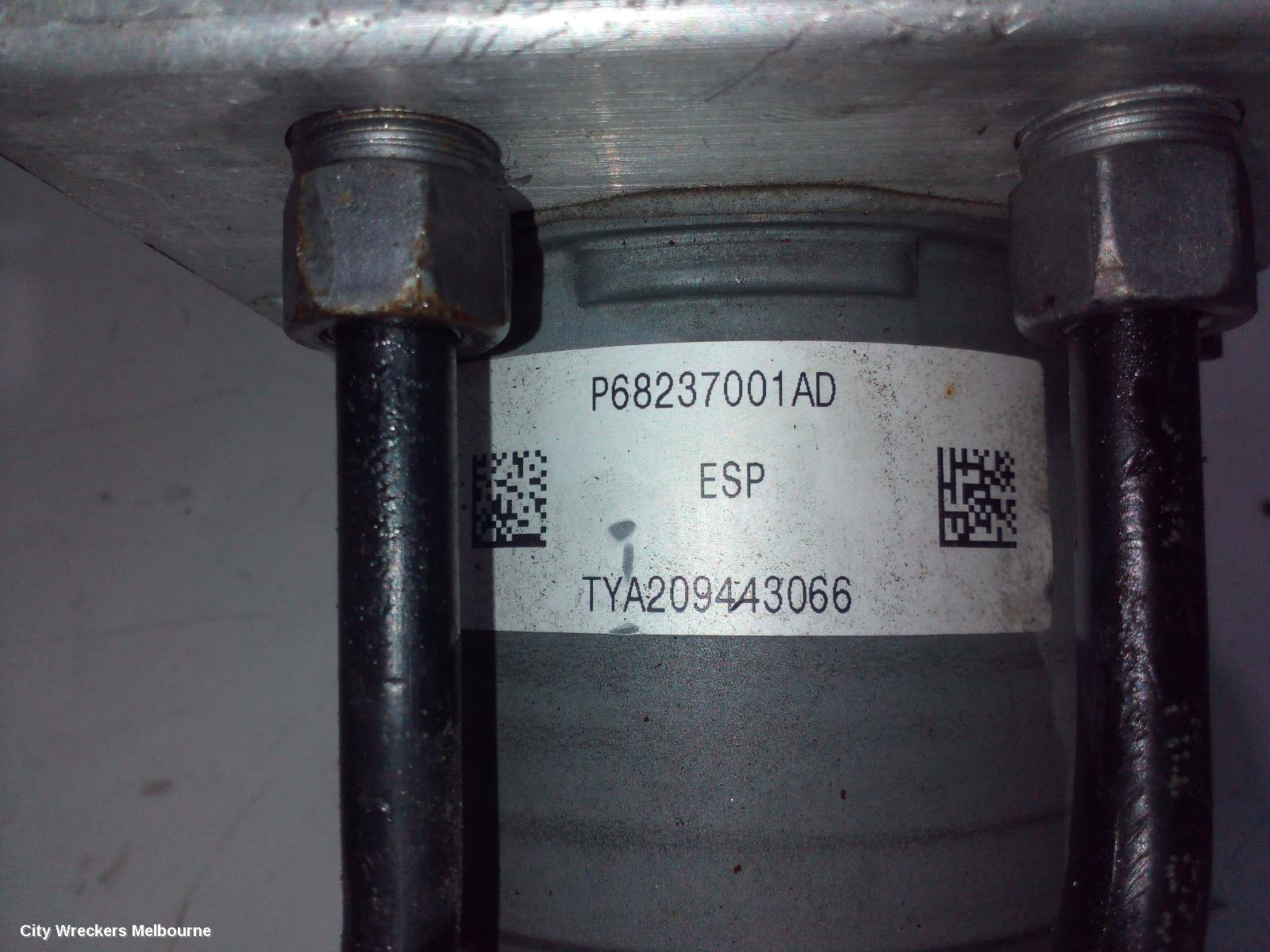 JEEP CHEROKEE ABS PUMP/MODULATOR, P/N P68237001AD, KL, 02/2014 ONWARDS