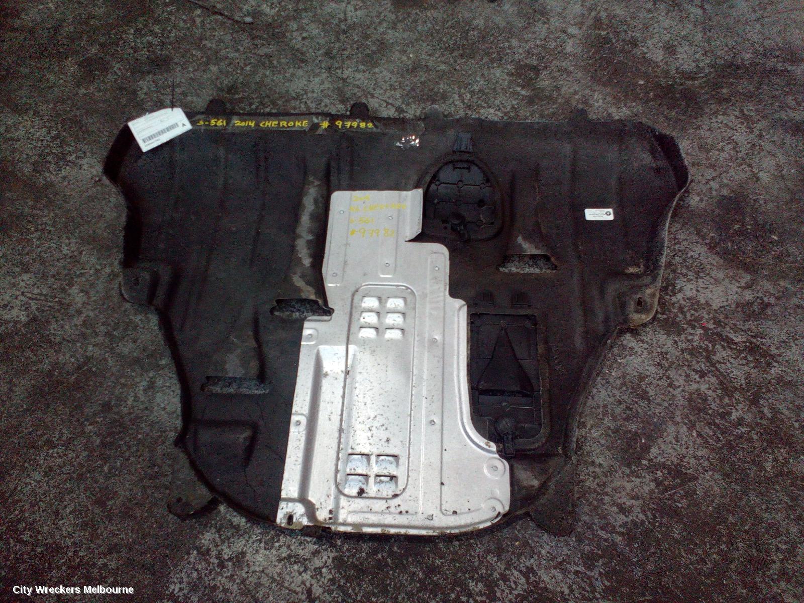 JEEP CHEROKEE LOWER ENGINE SPLASH TRAY, KL, PETROL, 2.4, 02/2014 - 11/2022