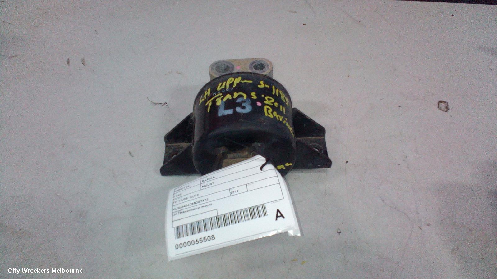 HOLDEN BARINA MOUNT, ENGINE MOUNT, LEFT, PETROL, 1.6, F16D3, TK, 12/2005 - 12/2012