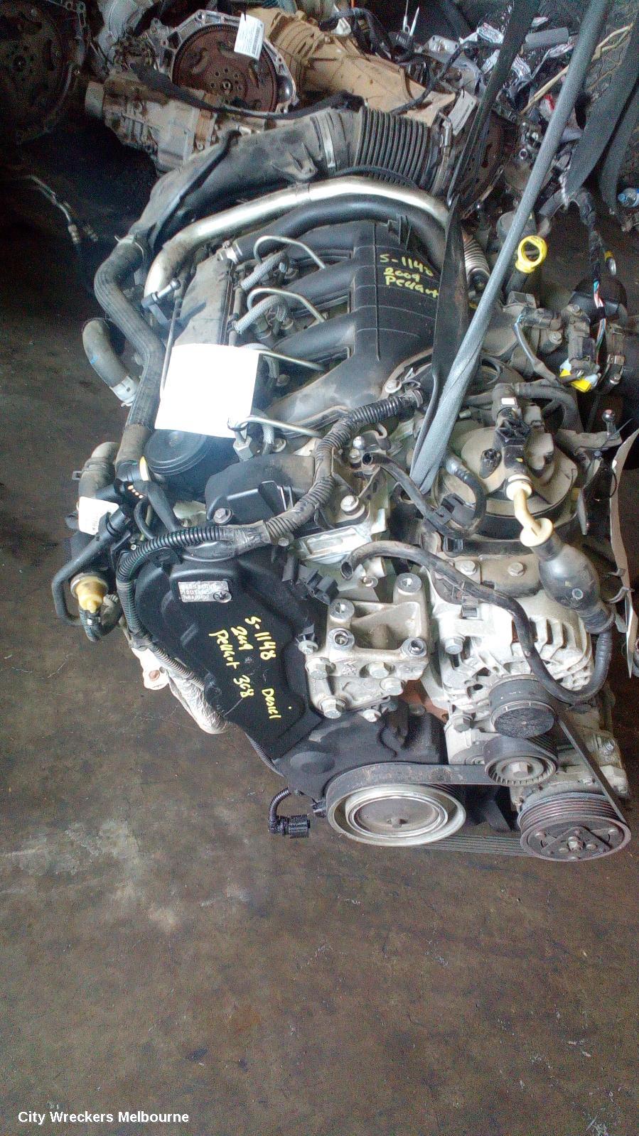PEUGEOT 308 ENGINE, DIESEL, 2.0, TURBO, T7, VIN VF34*RHF, DW10BTED4 CODE, 09/2007 - 09/2014