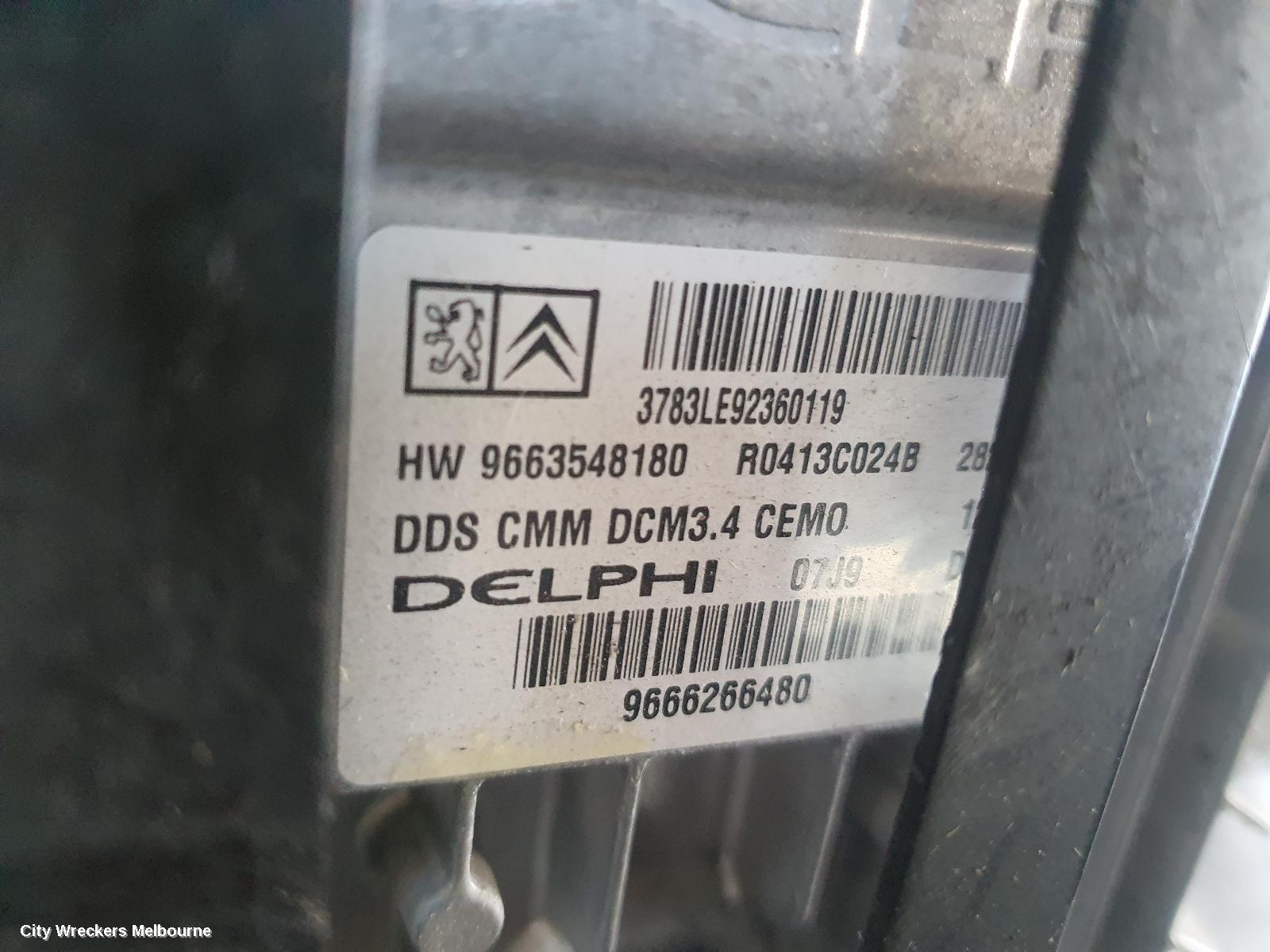 PEUGEOT 308 ENGINE, DIESEL, 2.0, TURBO, T7, VIN VF34*RHF, DW10BTED4 CODE, 09/2007 - 09/2014