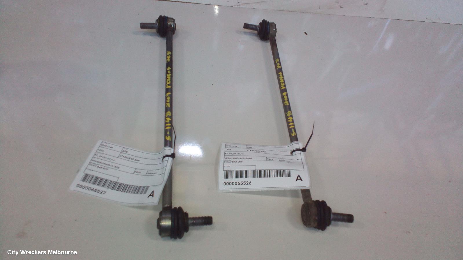 PEUGEOT 308 STABILISER BAR, T7, 09/2007 - 01/2014
