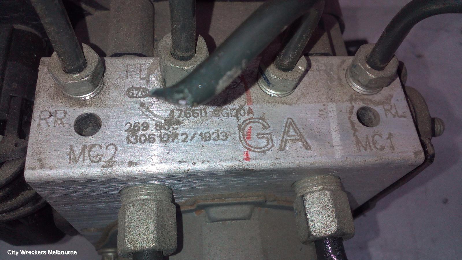 NISSAN PULSAR ABS PUMP/MODULATOR, C12, 1.6, AUTO, 05/2013 - 12/2016