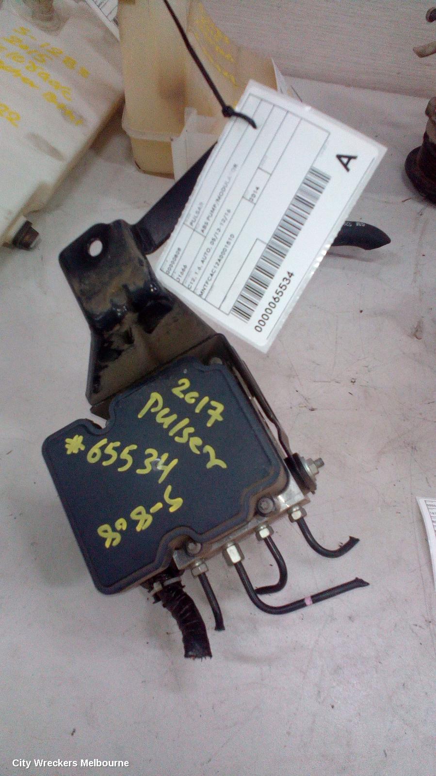 NISSAN PULSAR ABS PUMP/MODULATOR, C12, 1.6, AUTO, 05/2013 - 12/2016