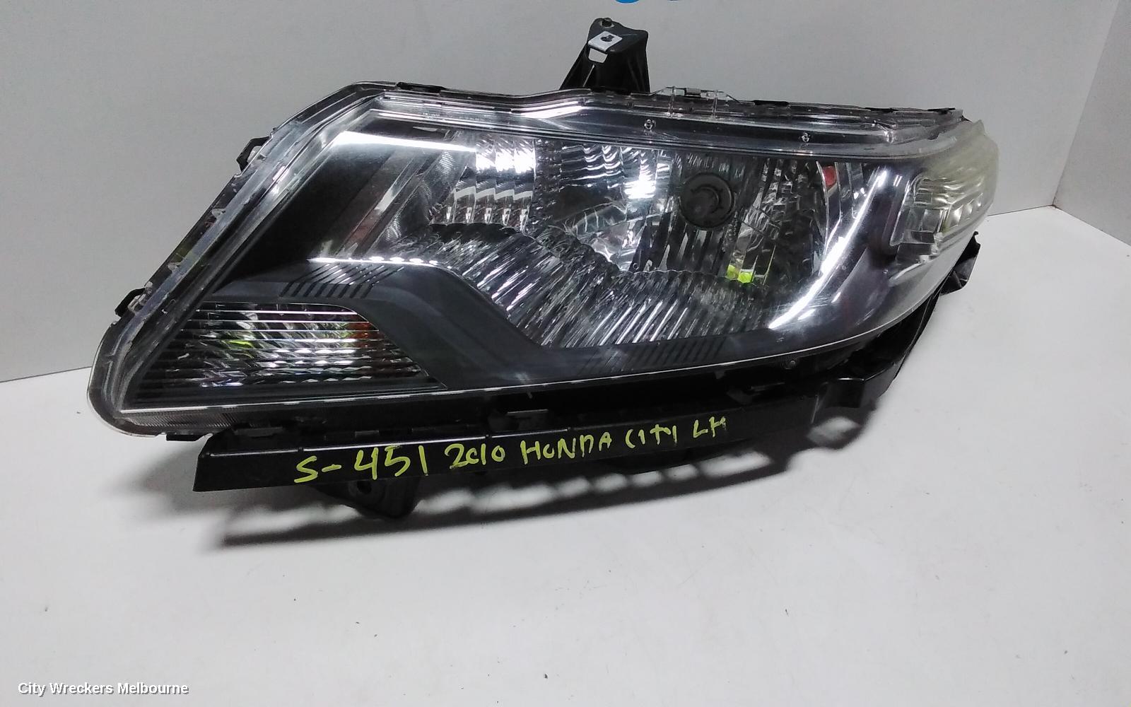 HONDA CITY LEFT HEADLAMP, GM, 01/2009 - 12/2013