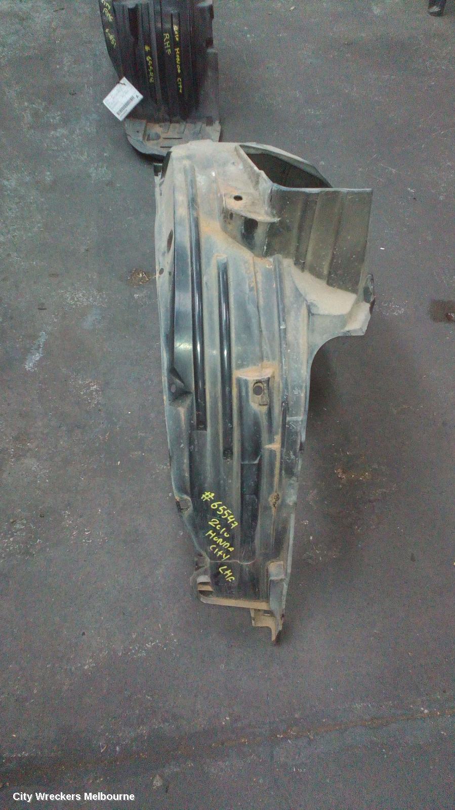 HONDA CITY LEFT GUARD LINER, GM, 01/2009 - 12/2013