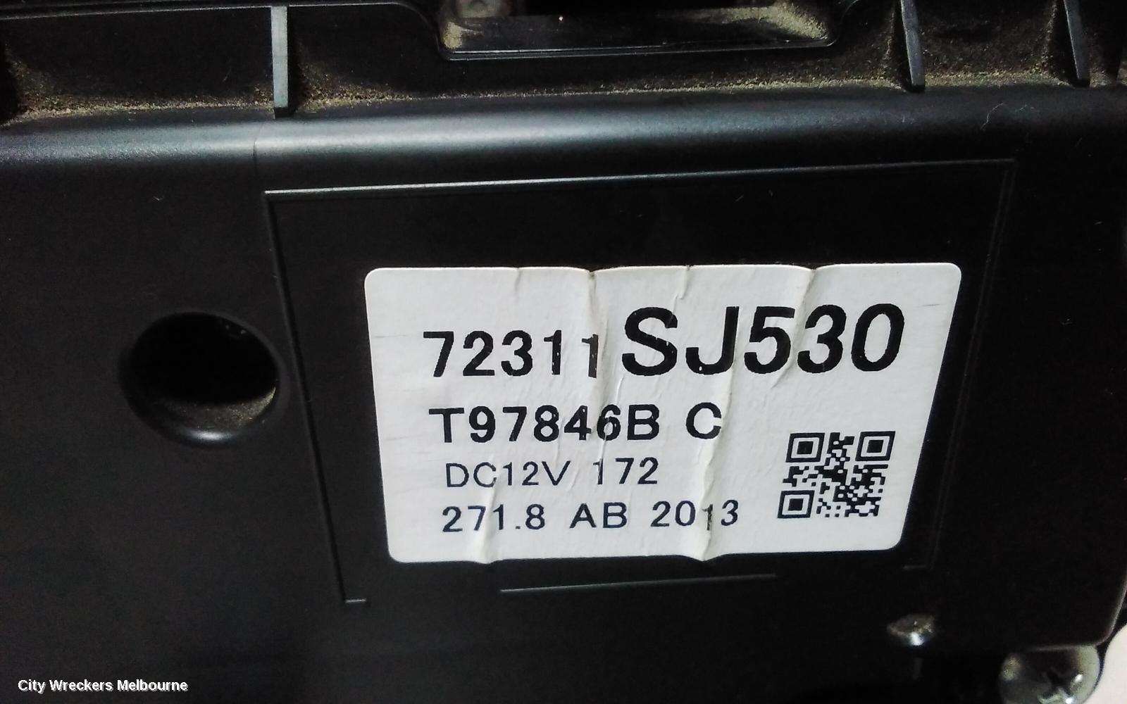 SUBARU FORESTER HEATER/AC CONTROLS, SJ, CLIMATE CONTROL TYPE, 12/2012 - 08/2018
