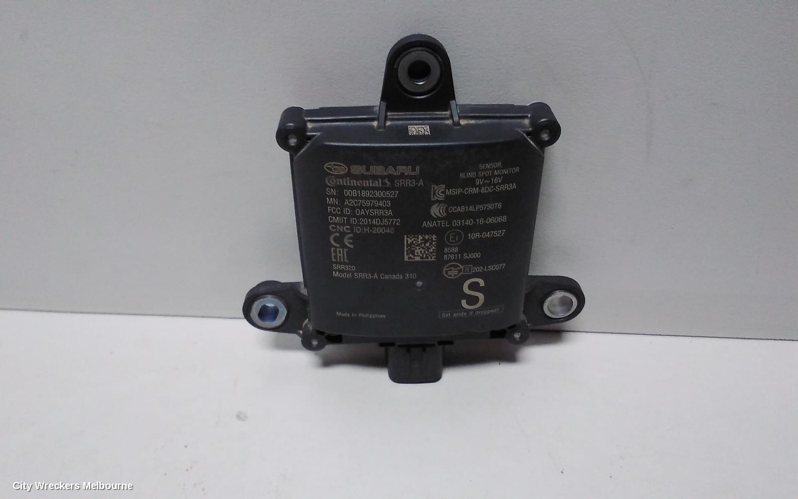 SUBARU FORESTER, SK, 08/2018 - 11/2024, LHR  BLIND SPOT CONTROL MODULE: 65630