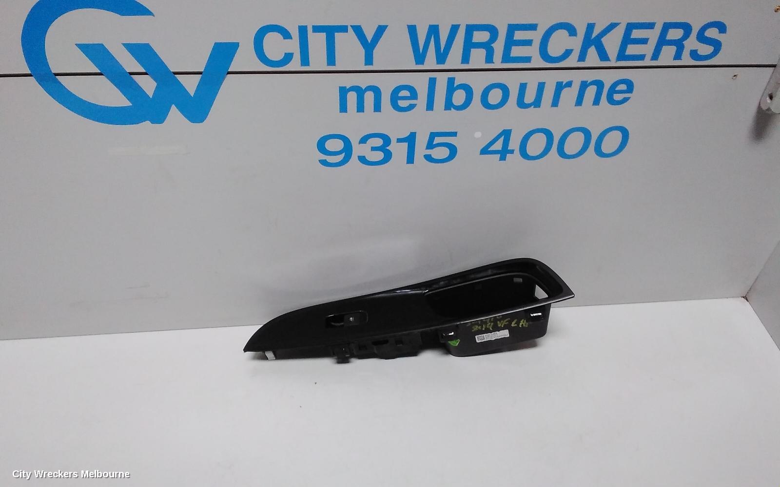 HOLDEN COMMODORE PWR DR WIND SWITCH, LH FRONT, VF, 05/2013 - 12/2017