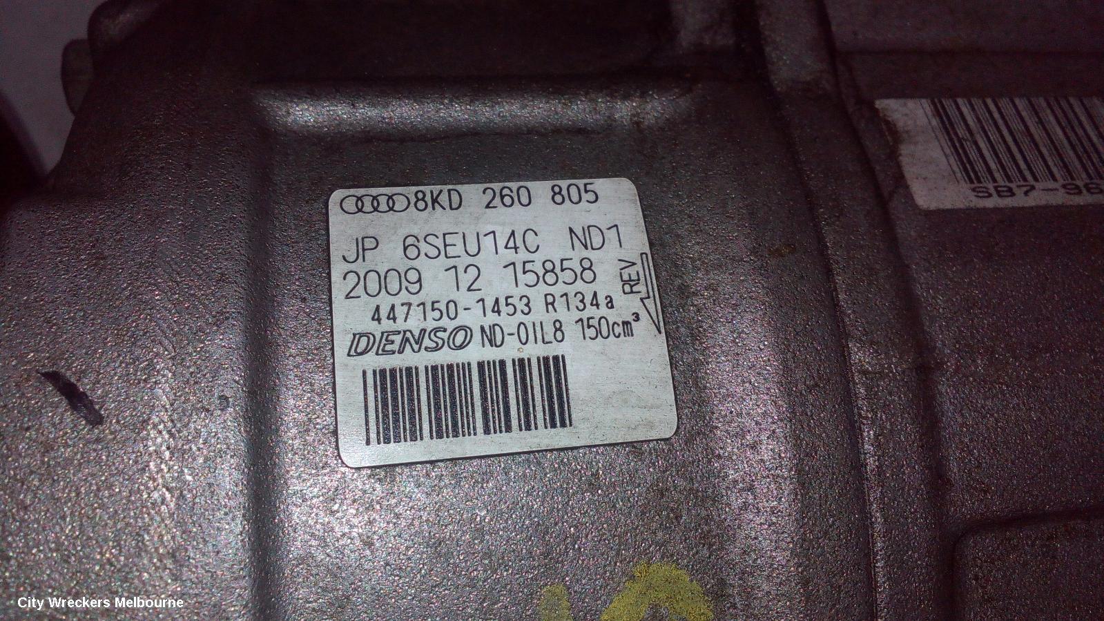 AUDI A4 A/C COMPRESSOR, B8 8K (A4), 1.8, PETROL, 02/2008 - 06/2012