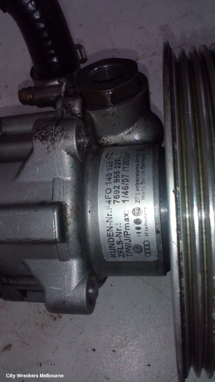 AUDI A6 STEERING PUMP, 4F/C6 11/2004 - 07/2011
