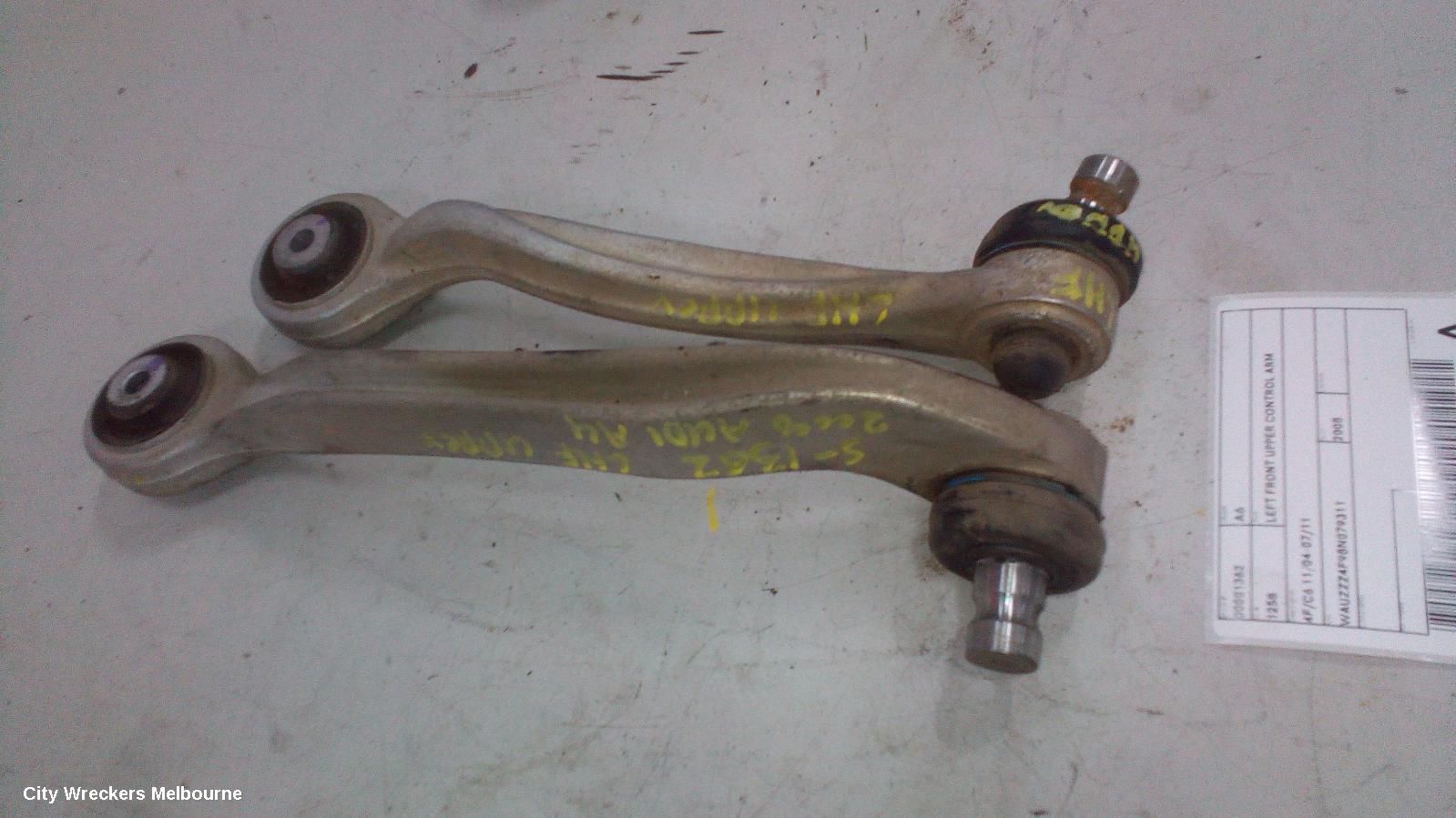 AUDI A6 LEFT FRONT UPPER CONTROL ARM, FRONT, 4F/C6, 11/2004 - 07/2011
