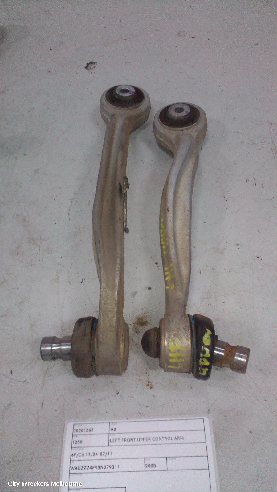 AUDI A6 LEFT FRONT UPPER CONTROL ARM, FRONT, 4F/C6, 11/2004 - 07/2011