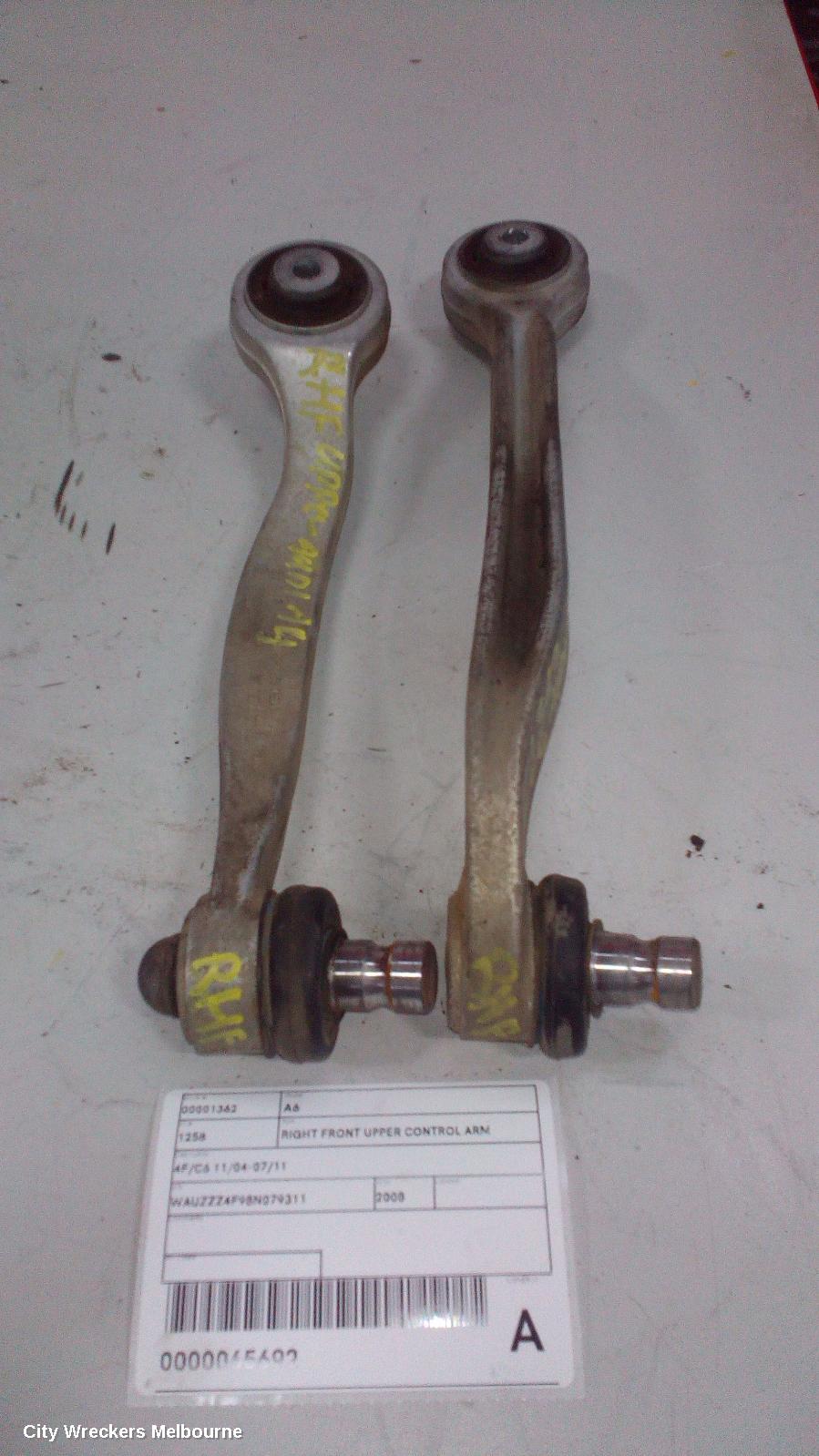 AUDI A6 RIGHT FRONT UPPER CONTROL ARM, FRONT, 4F/C6, 11/2004 - 07/2011