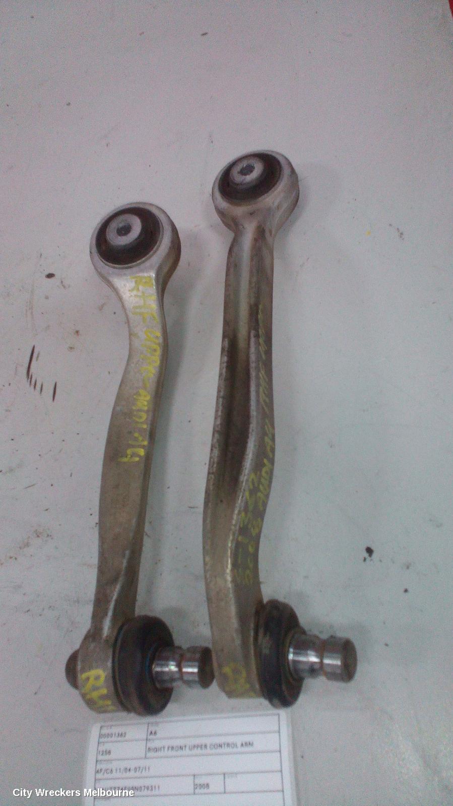 AUDI A6 RIGHT FRONT UPPER CONTROL ARM, FRONT, 4F/C6, 11/2004 - 07/2011