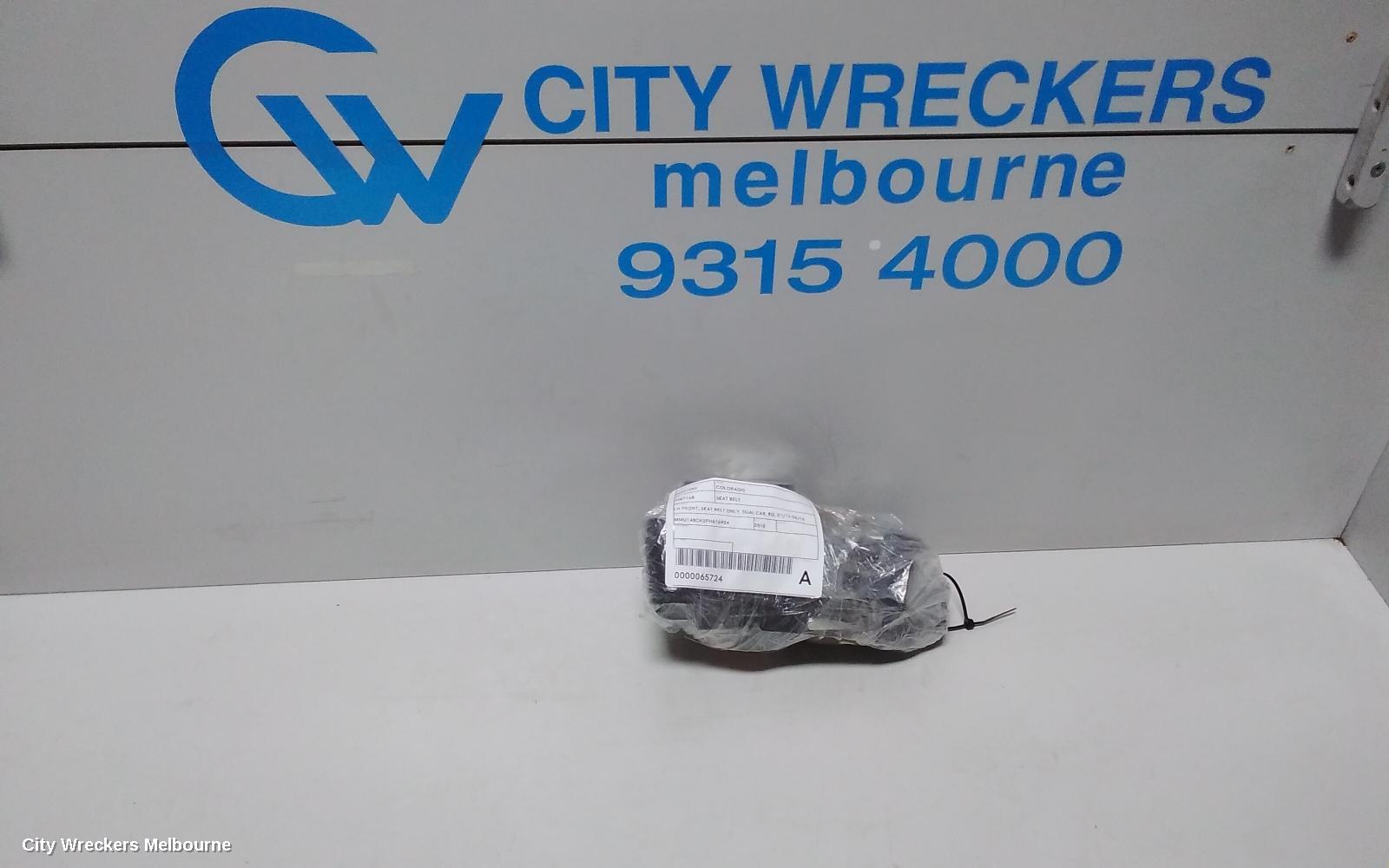 HOLDEN COLORADO SEATBELT/STALK, LH FRONT, SEAT BELT ONLY, DUAL CAB, RG, 01/2012 - 06/2016