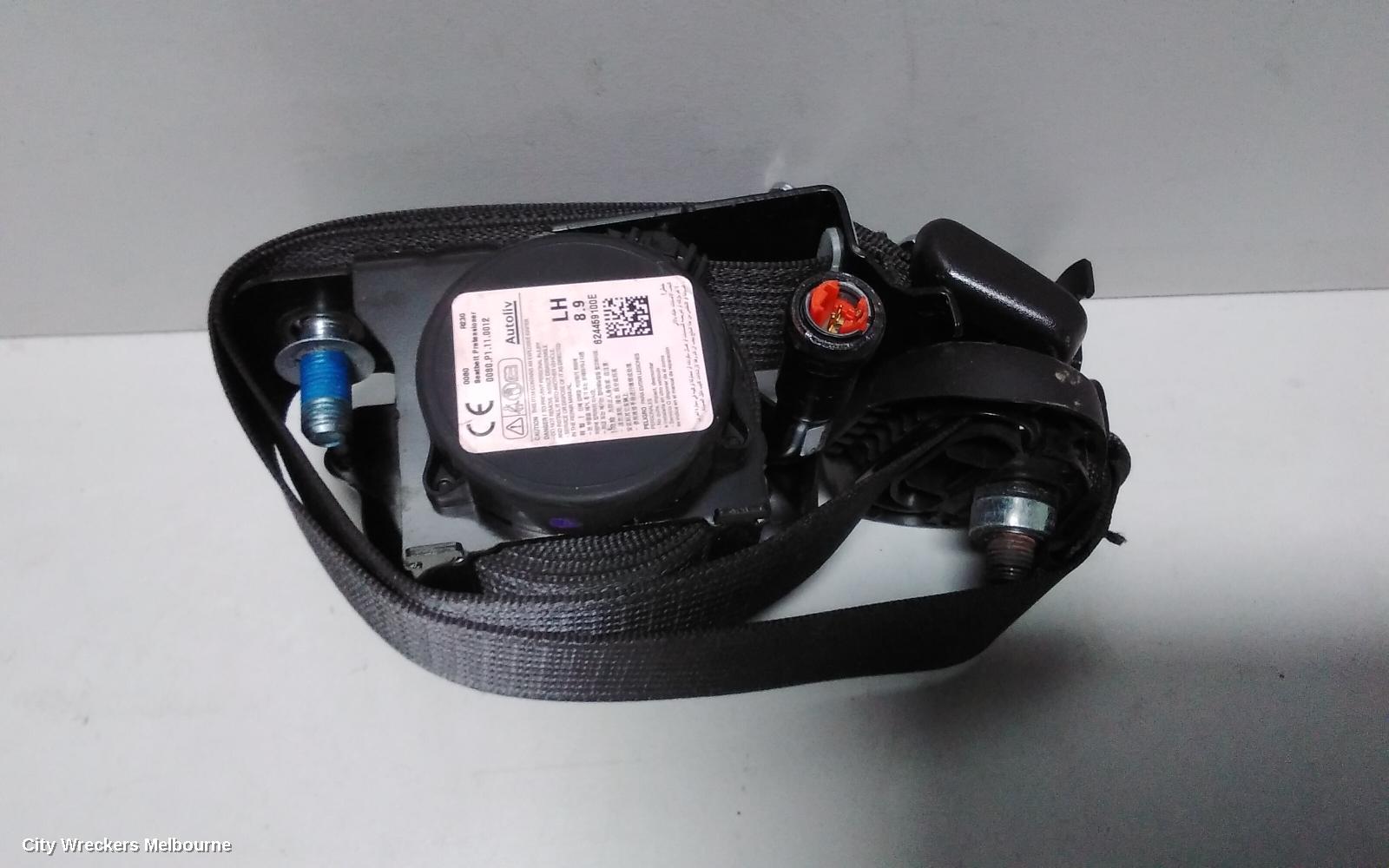 HOLDEN COLORADO SEATBELT/STALK, LH FRONT, SEAT BELT ONLY, DUAL CAB, RG, 01/2012 - 06/2016