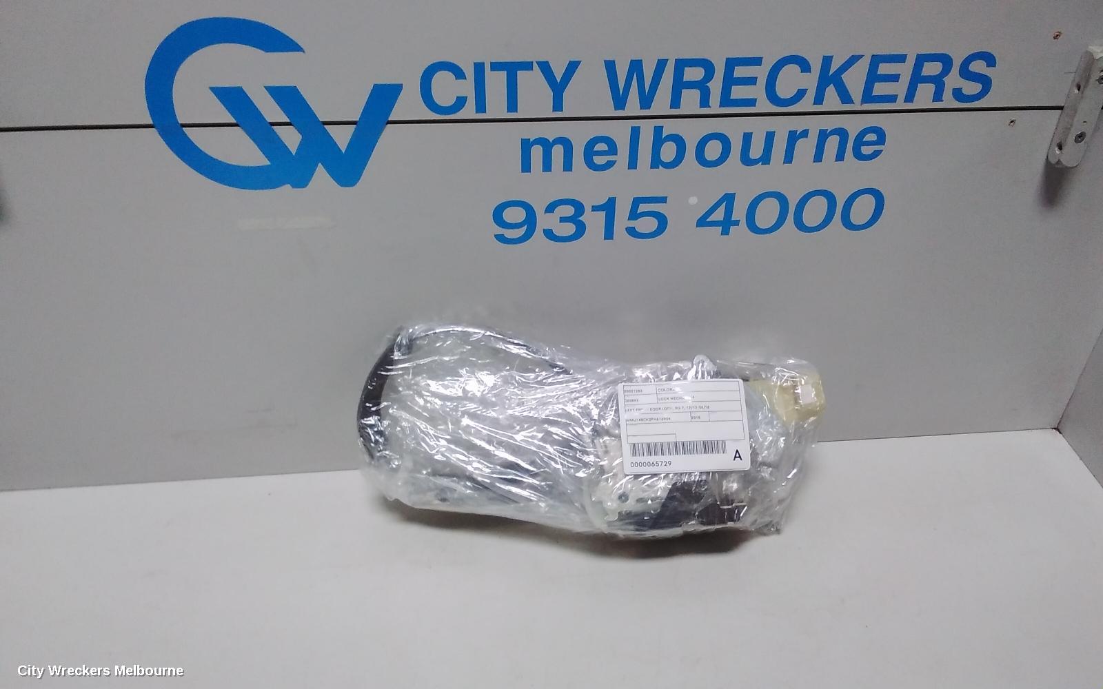 HOLDEN COLORADO DOOR/BOOT/GATE LOCK, LEFT FRONT DOOR LOCK, RG 7, 12/2012 - 06/2016