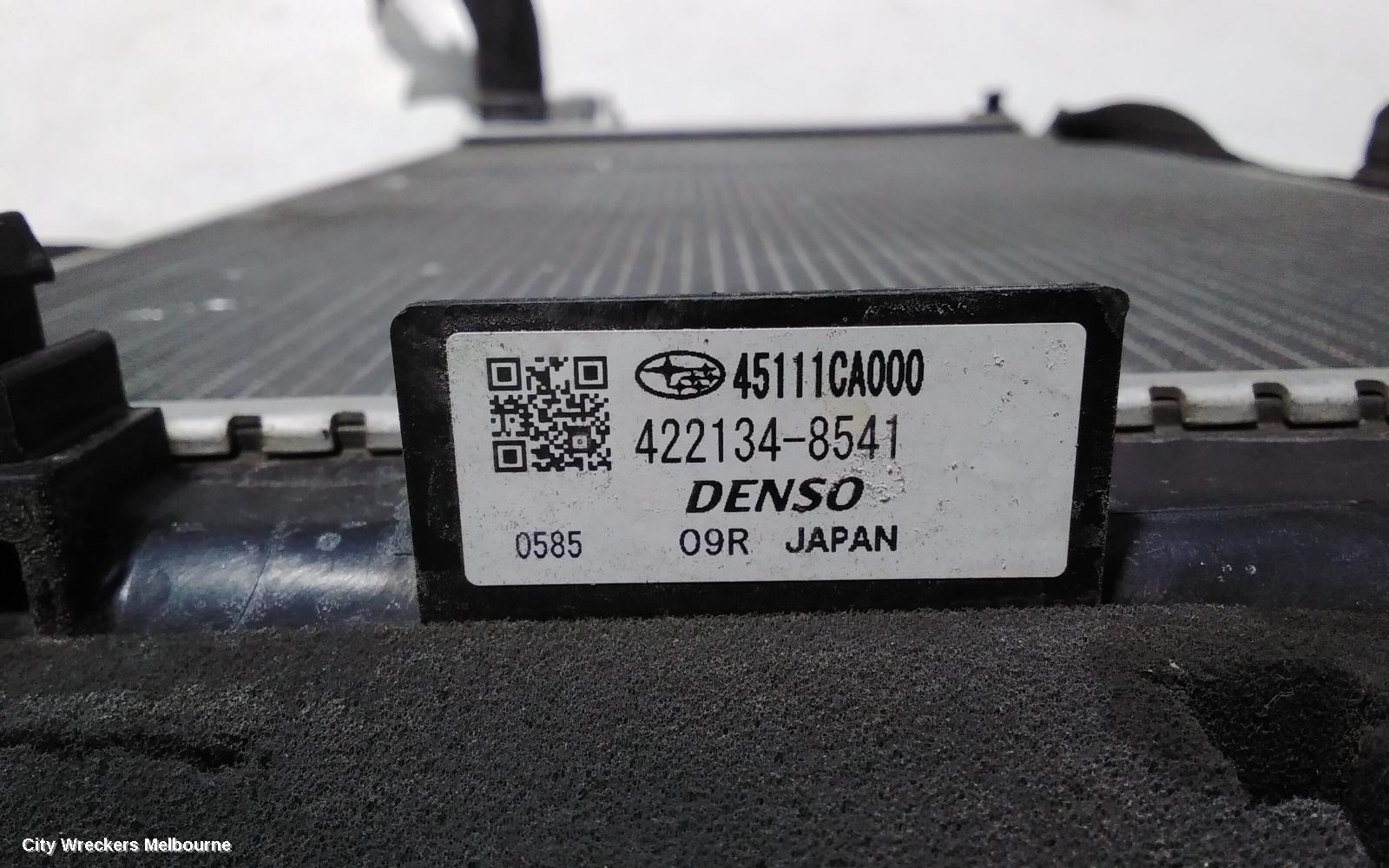 TOYOTA 86 RADIATOR, AUTO, 2.0, FA20, PETROL, ZN6, 04/2012 ONWARDS