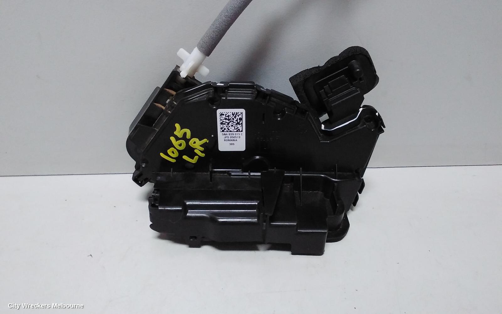 VOLKSWAGEN TIGUAN DOOR/BOOT/GATE LOCK, LEFT REAR DOOR LOCK, NON ALLSPACE, 5NA, 06/2016 - 02/2024